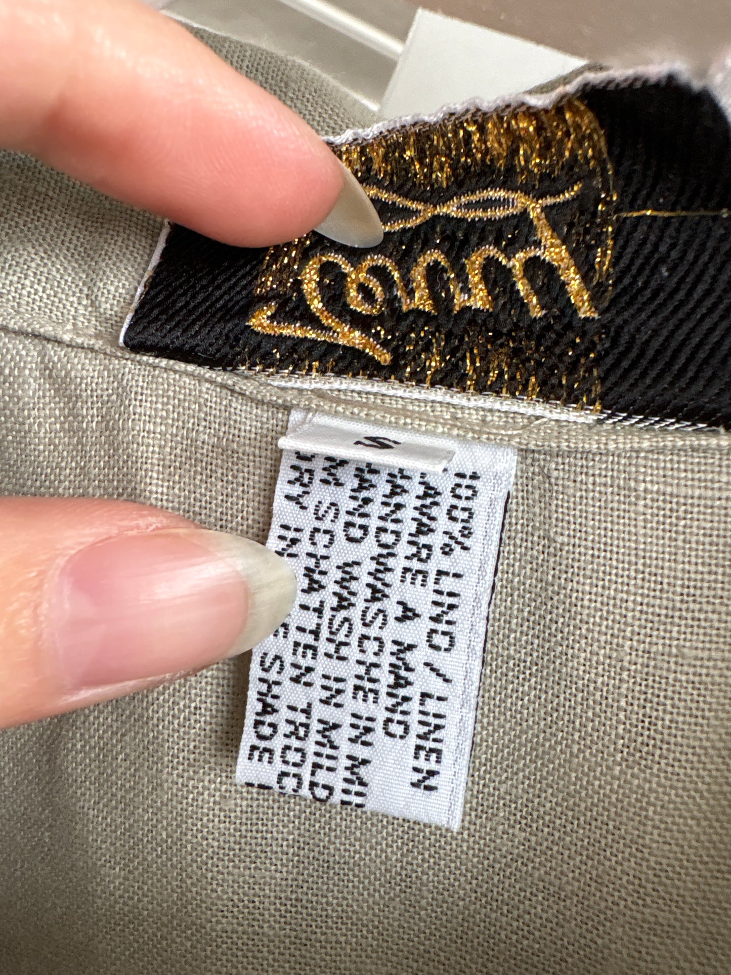 Rochie maxi Sage green italiană fin in premium cu broderie și aplicații manuale