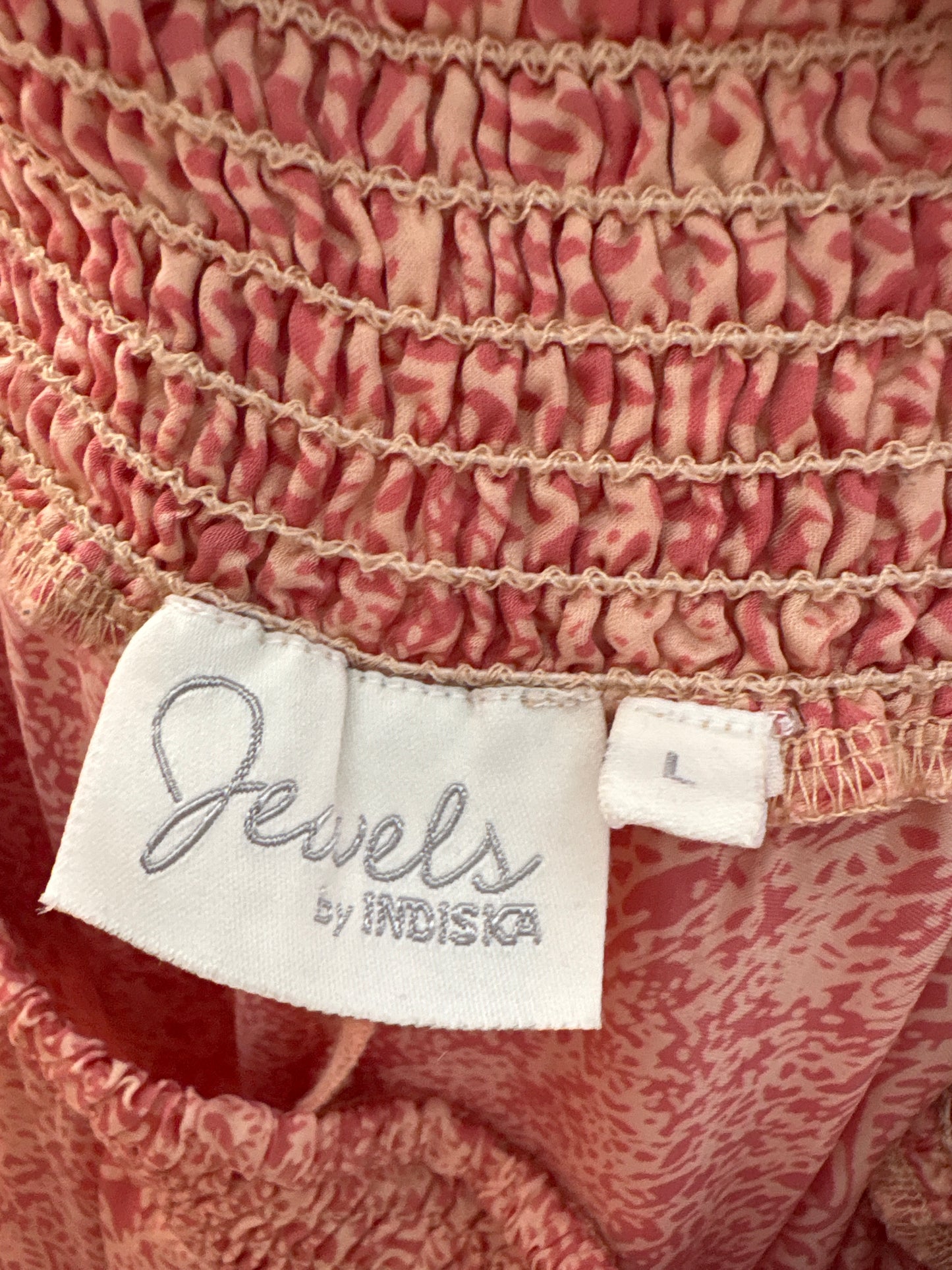Pantaloni palazzo în degrade cu print stilizat super vaporoși ușor satinați