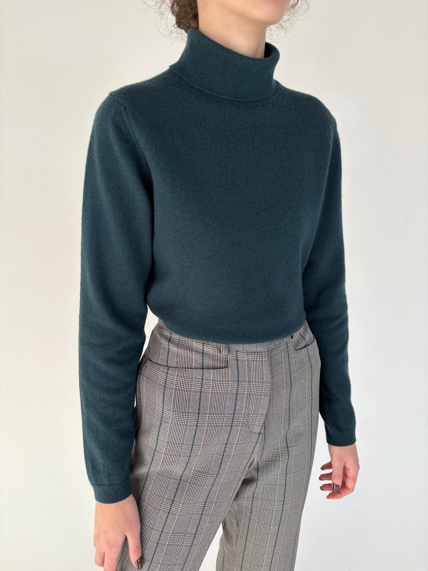 Maleta pune green din lana extrafina de gramaj mare