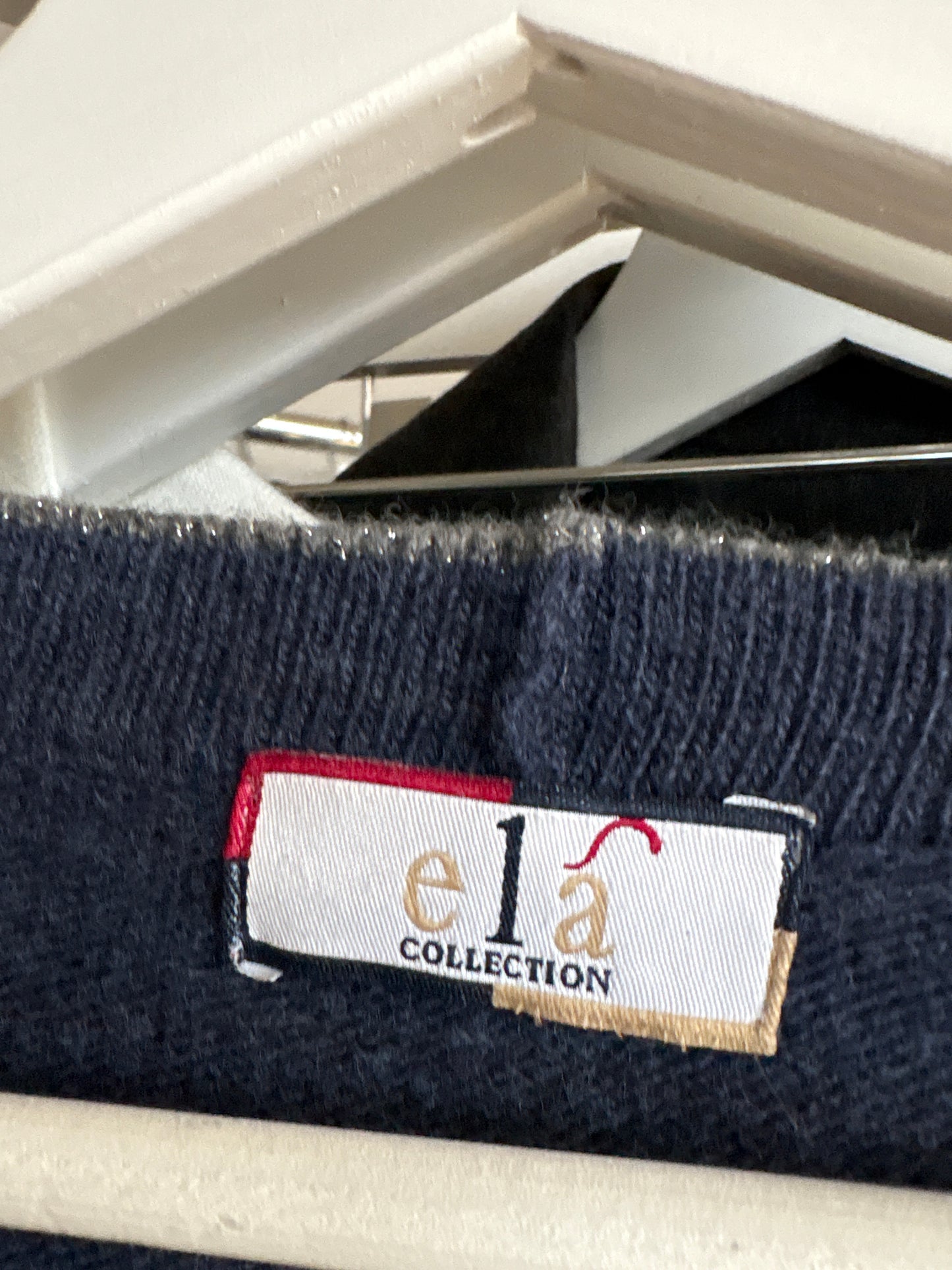 Cardigan lung italian cu romburi și talie reglabilă din lana extrafina de gramaj mare