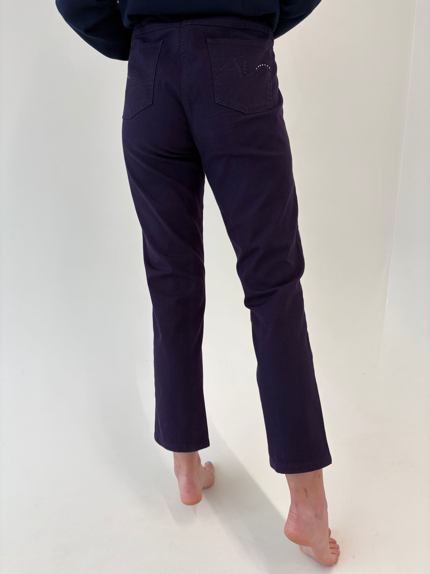 Jeans aubergine ultra confort modelatori