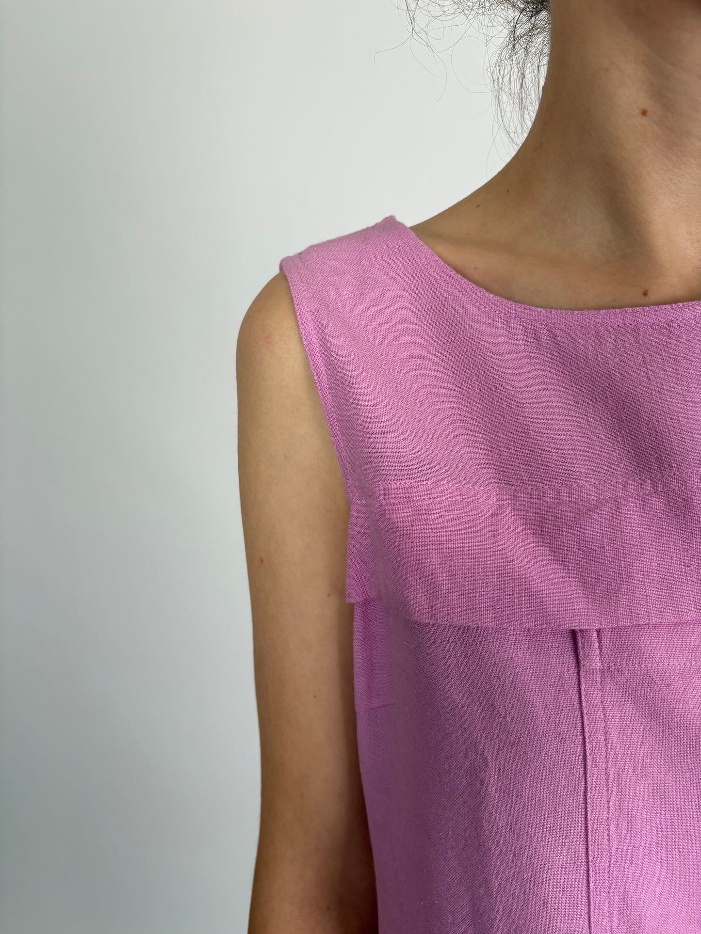 Rochie blush Pink din in in croi minimalist