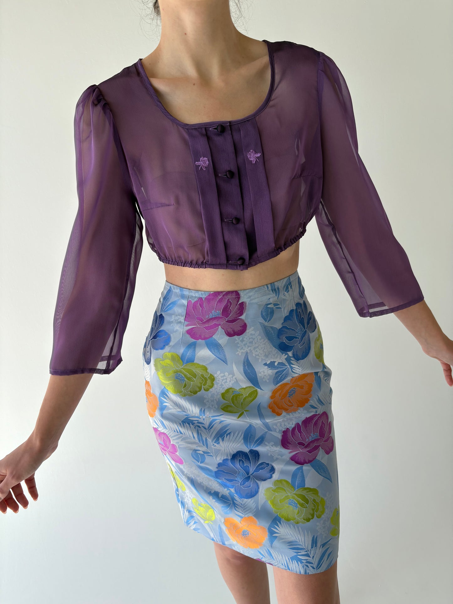 Top vintage luxury Sportalm din voal