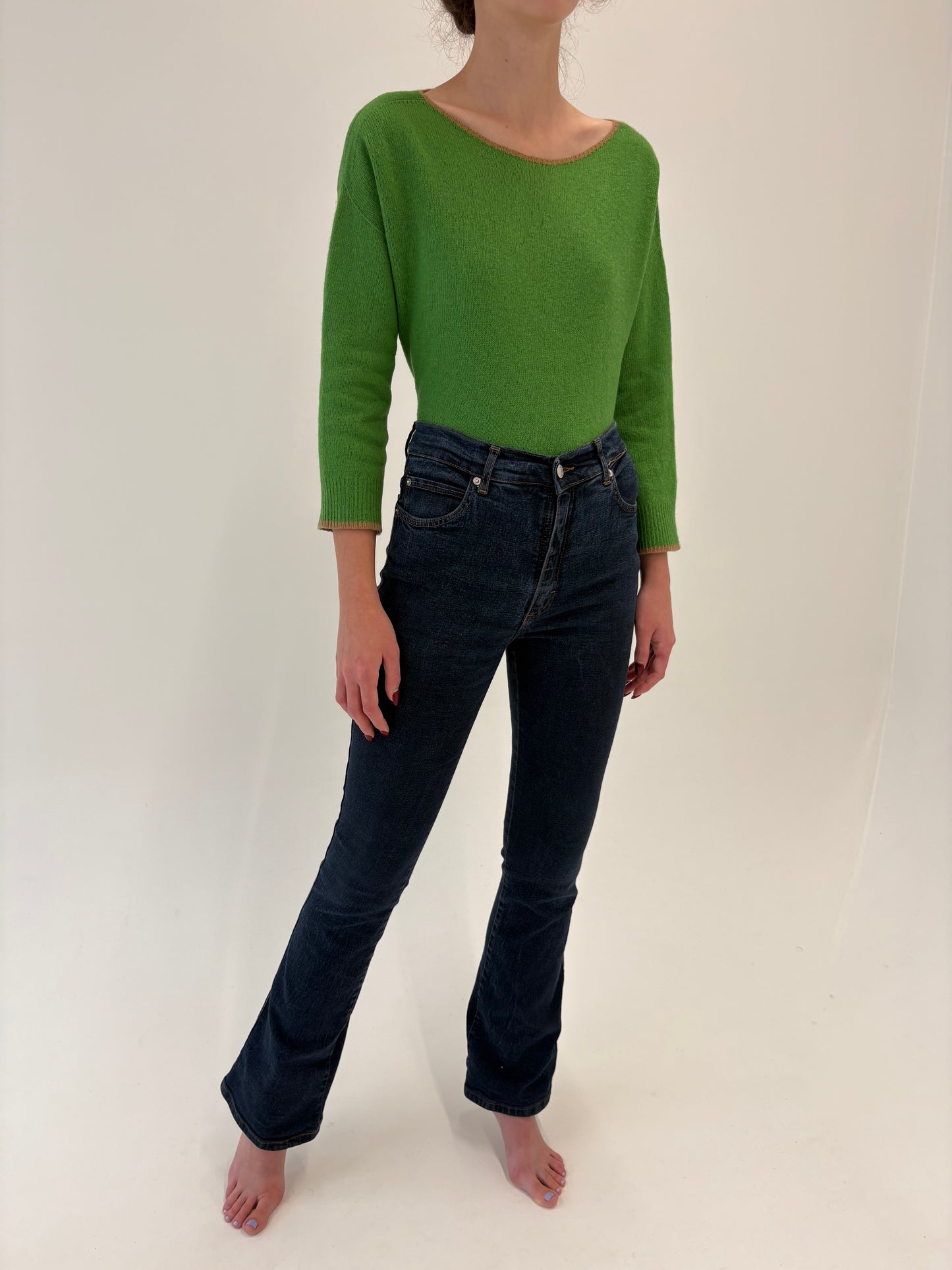 Jeans vintage tall premium modelator evazat dark wash