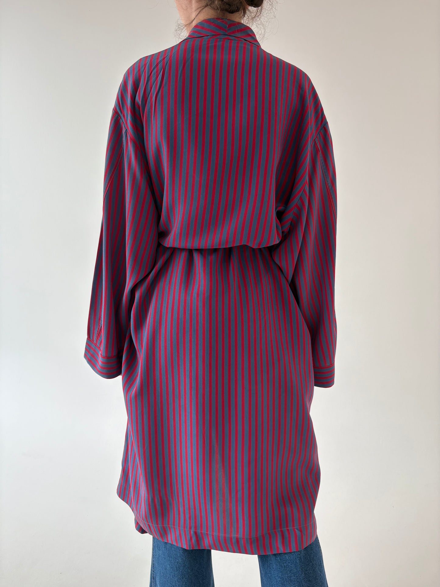 Halat luxury Lanvin de strada old vintage anii 70 din mătase naturală