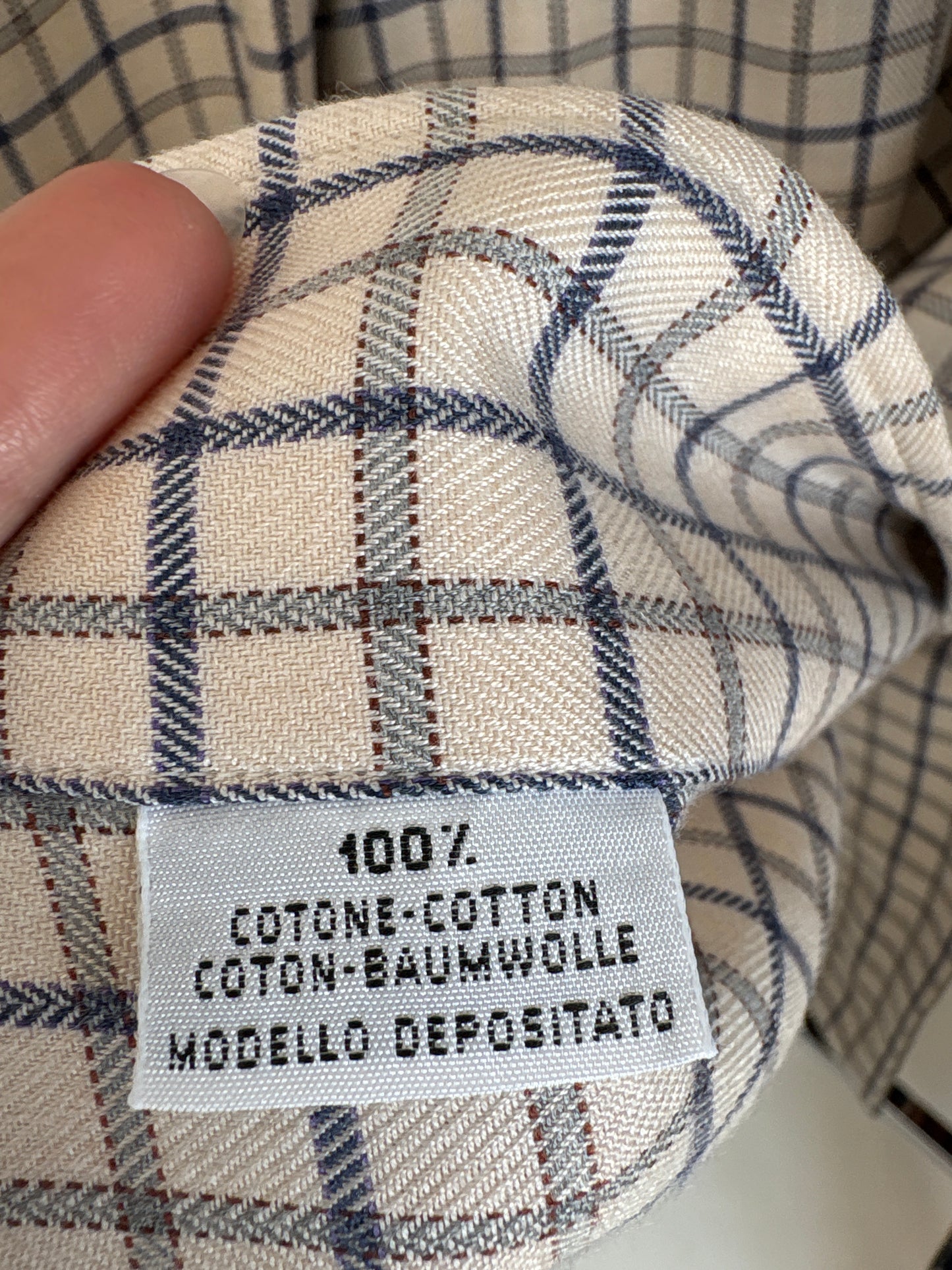 Cămașa premium italiană light nude de sezon rece din poplin gros