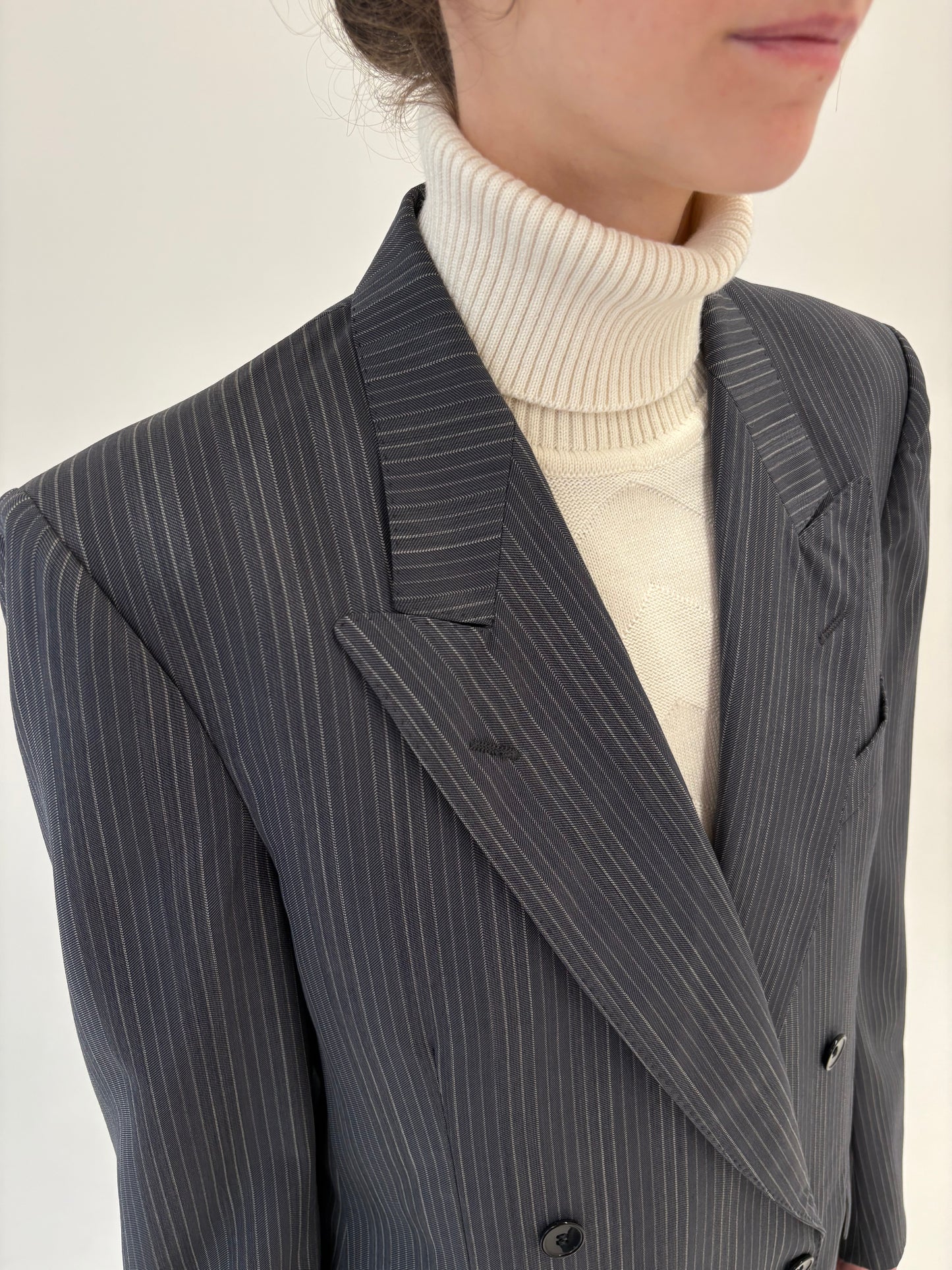 Sacou de brand luxury vintage Louis Feraud cu închidere dublă