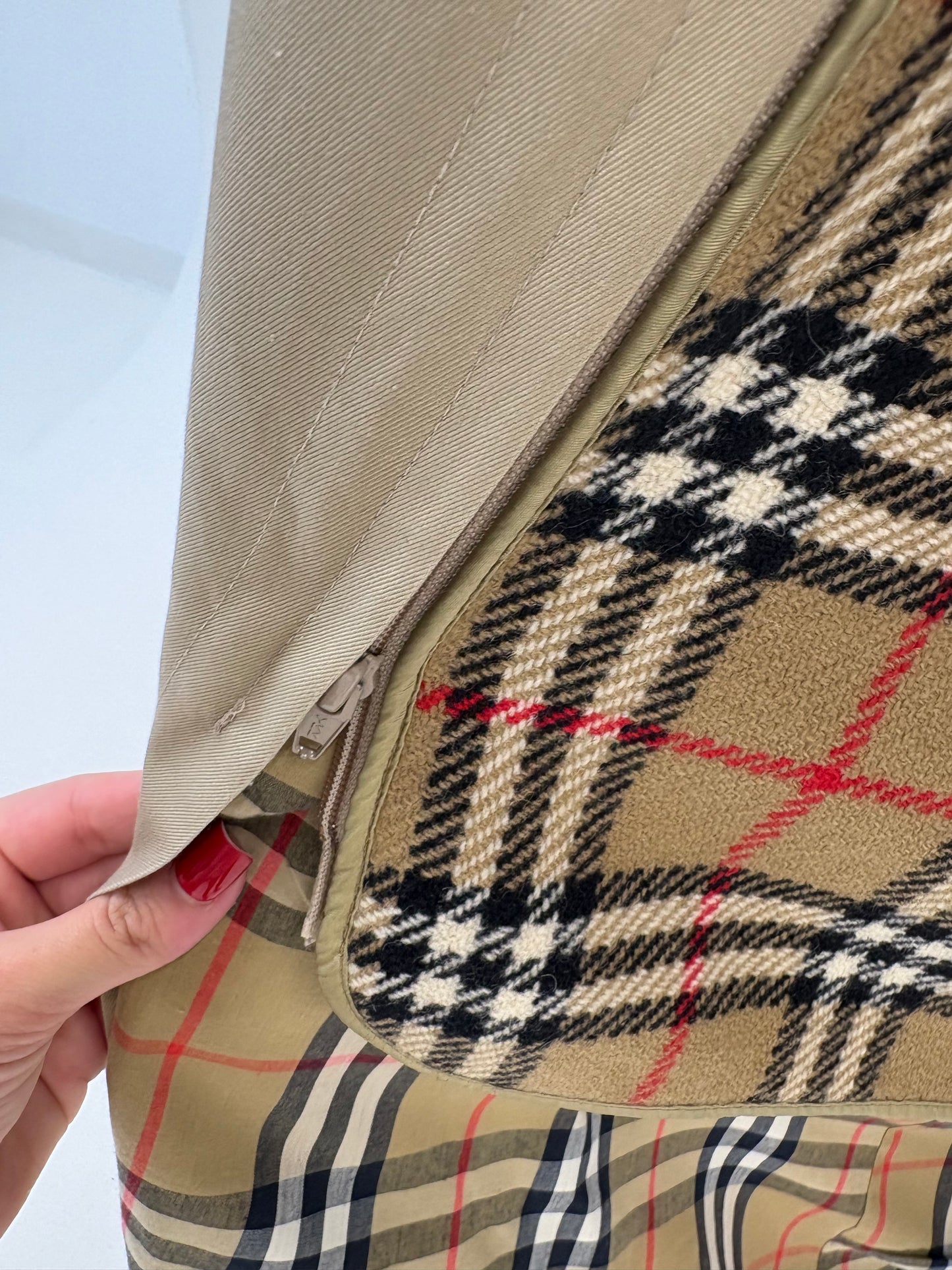 Trench vintage Burberry high end cu liner de lana detașabil inclus