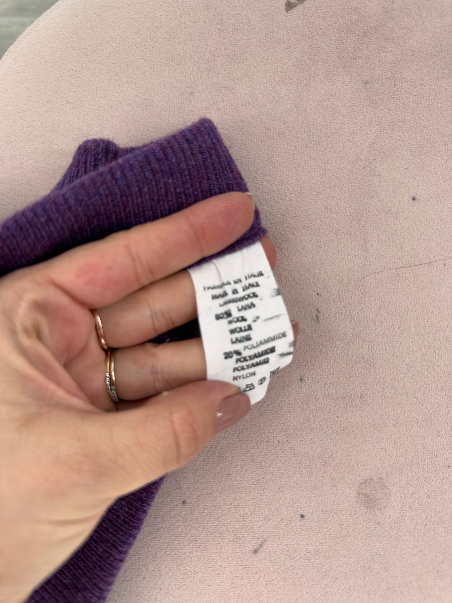 Fustă nouă maxi Iris purple 80% lana
