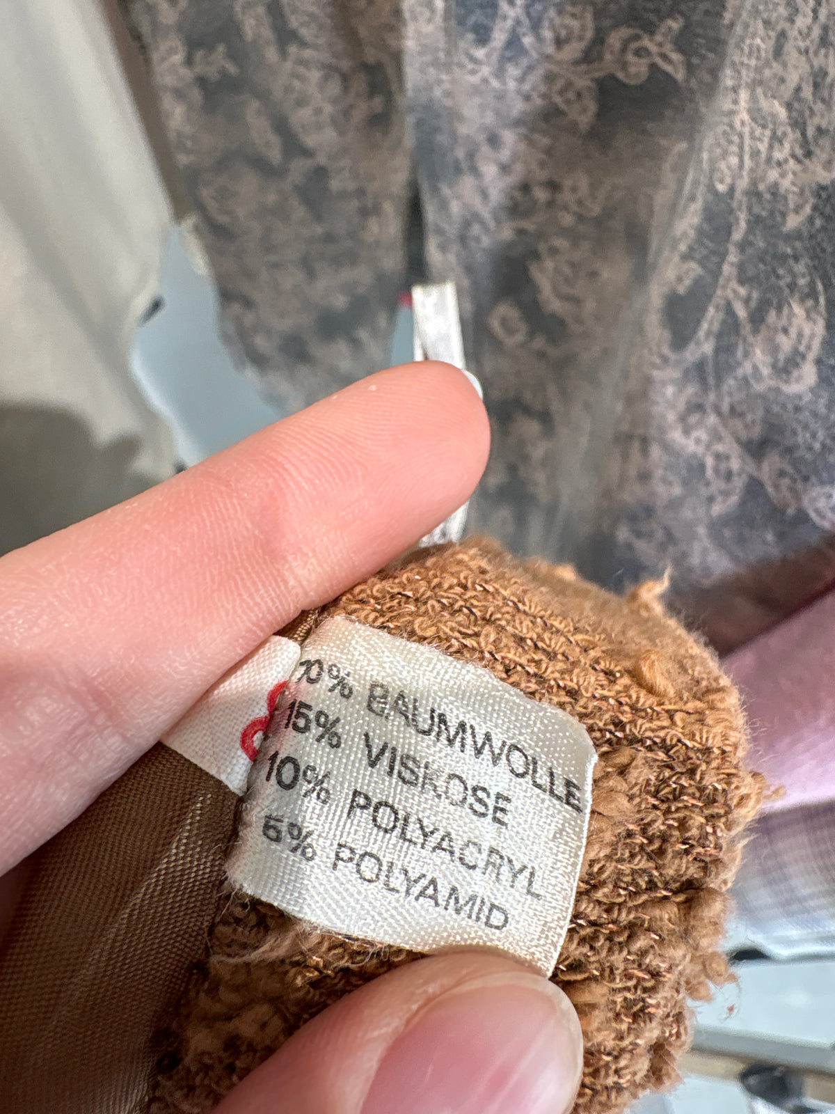 Fustă vintage camel din tricot texturat superb midi cu buzunare