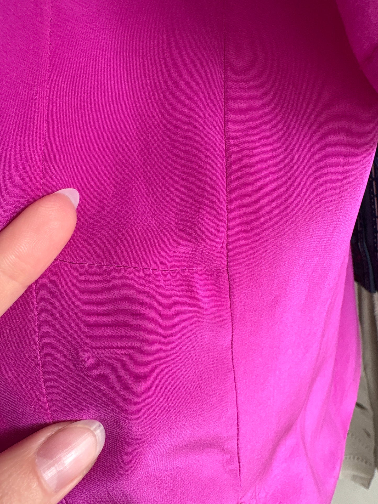 Cămașa fucsia din mătase naturală