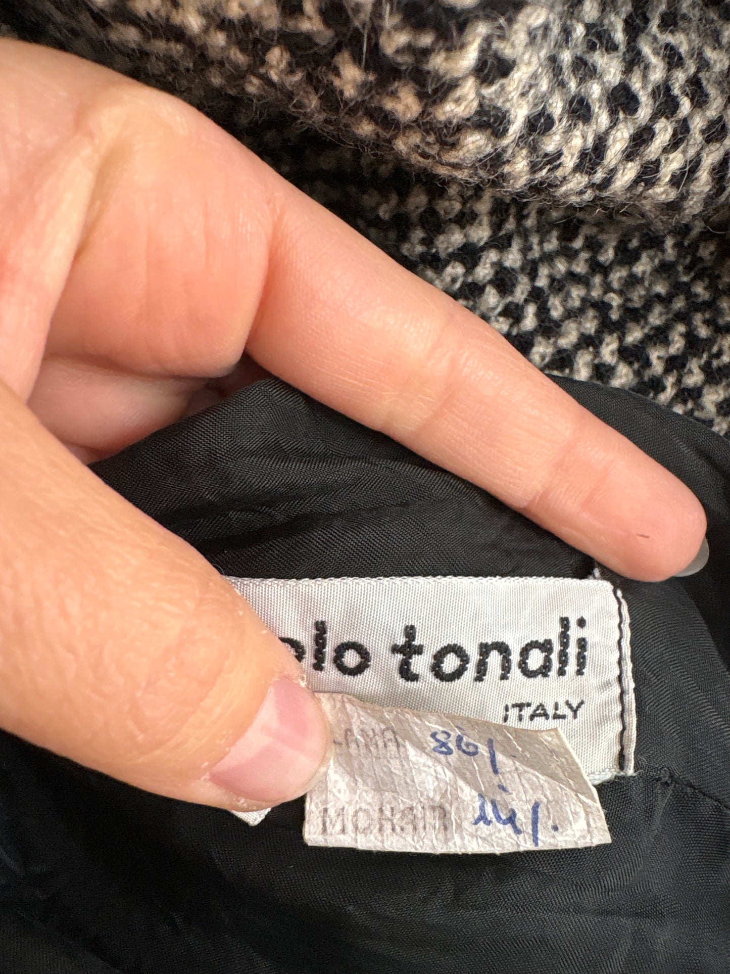 Sacou in stil Chanel super premium italian din tweed de lana și mohair
