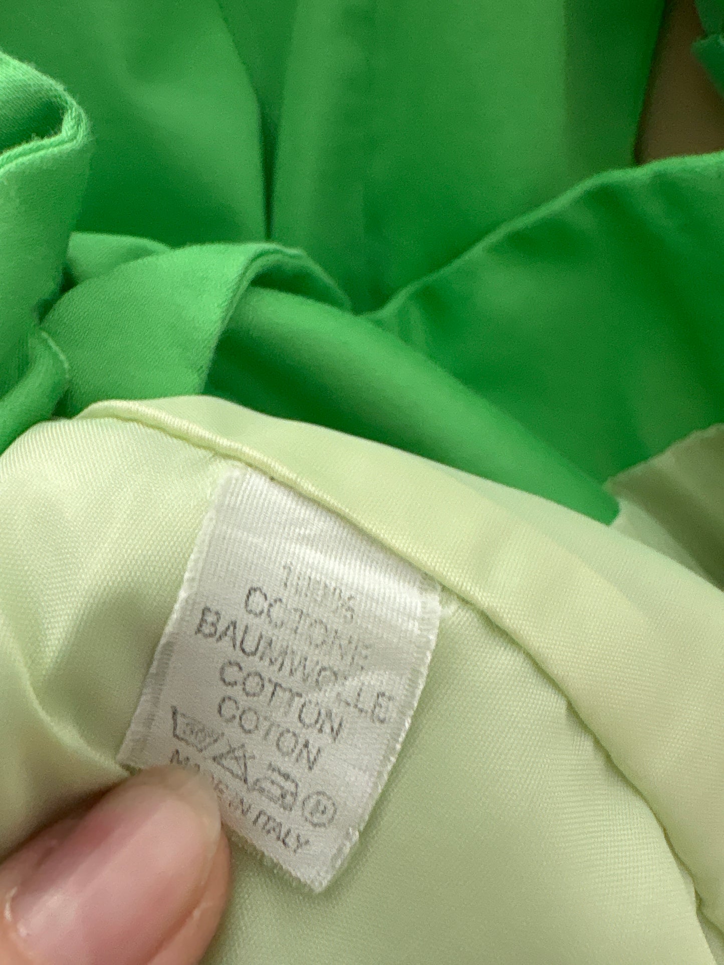 Sacou verde crud de vară în croi cambrat cu nasturi decorativi
