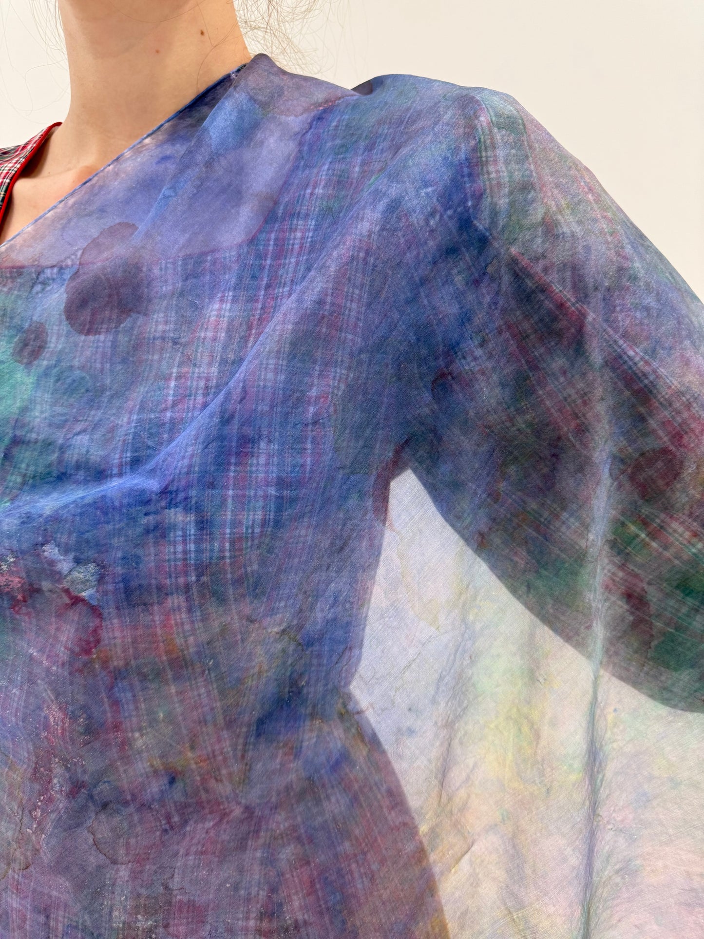 Eșarfă din mătase naturală tip organza