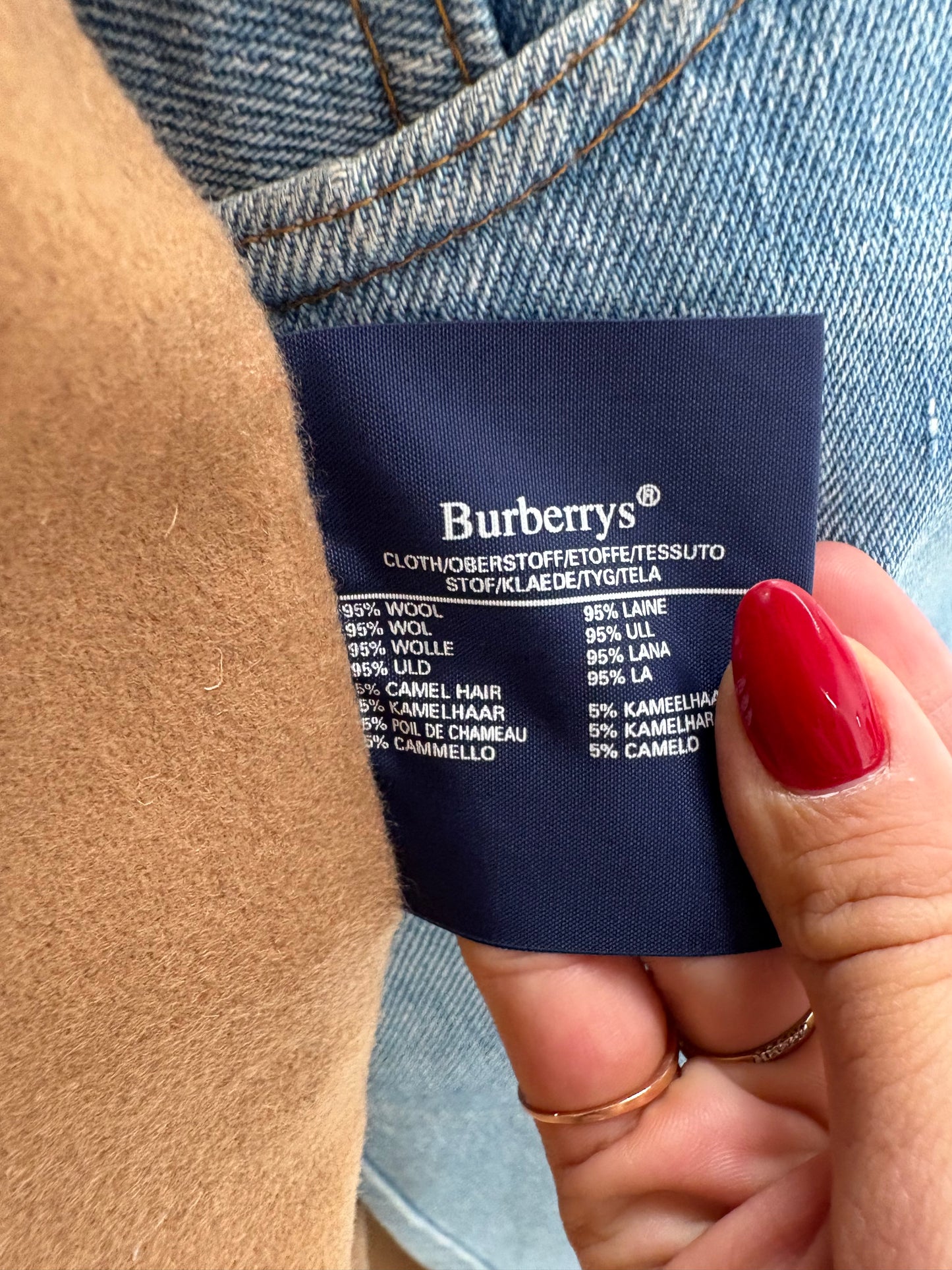 Trench high end Burberry de toamnă iarnă cu liner de lana cu camel hair detașabil