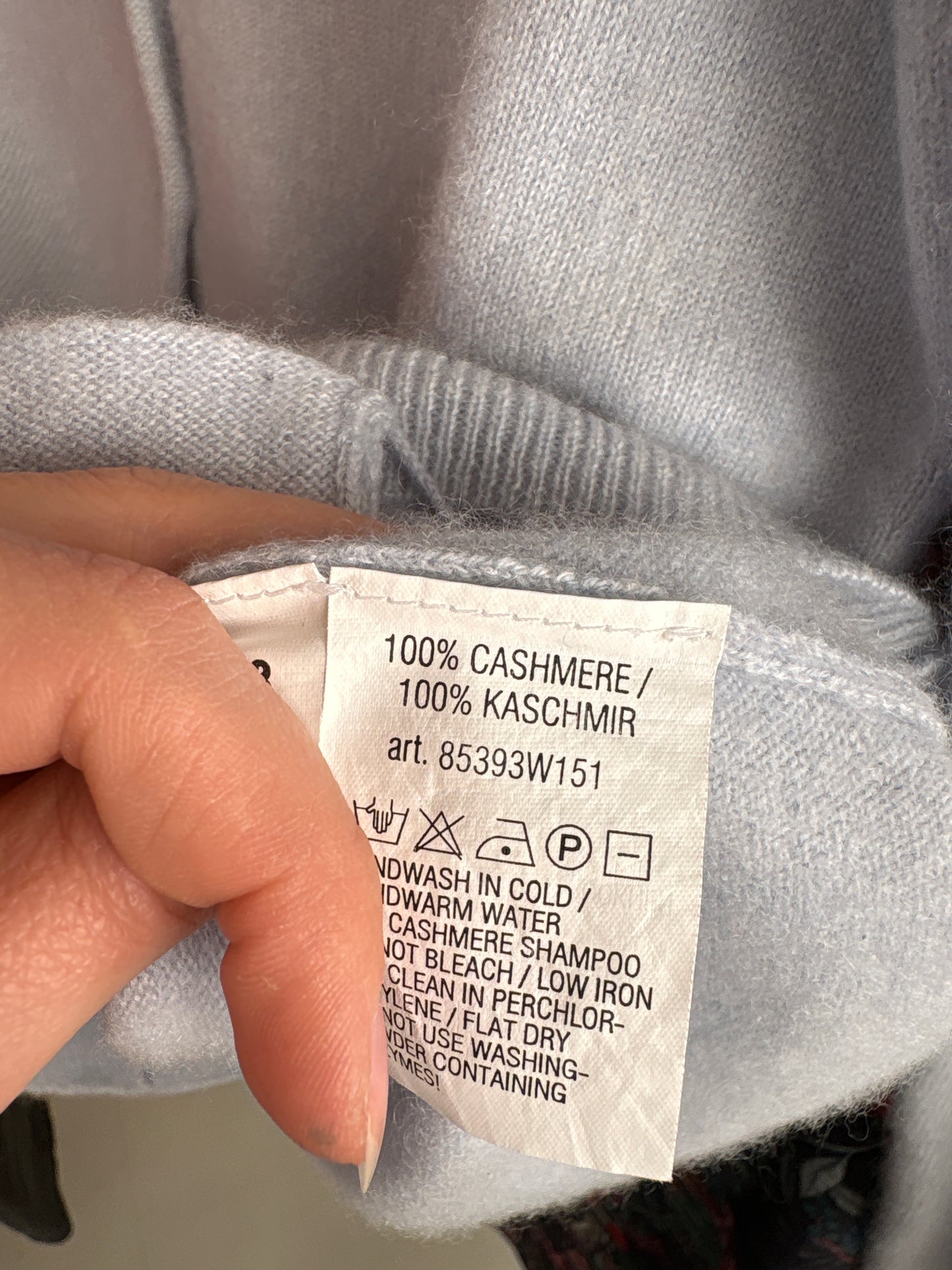 Cardigan baby blue din cașmir