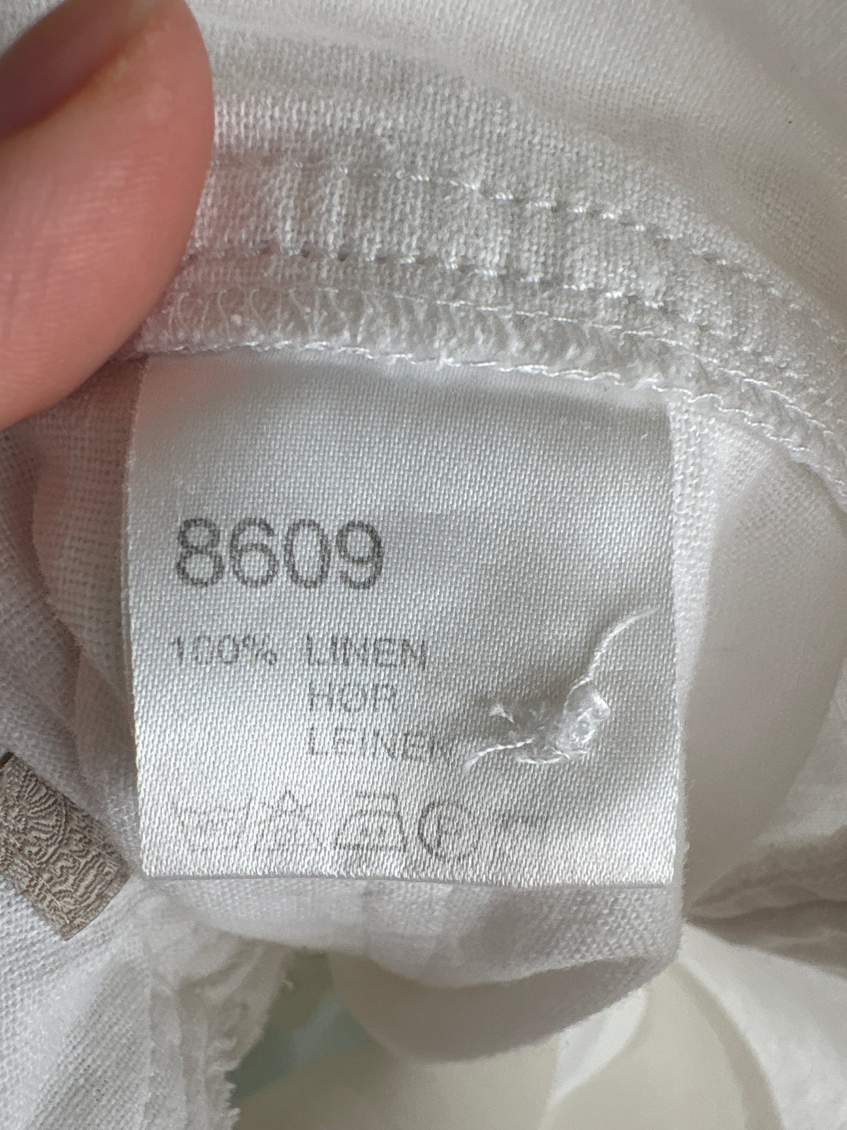Pantaloni din in premium în croi spre palazzo