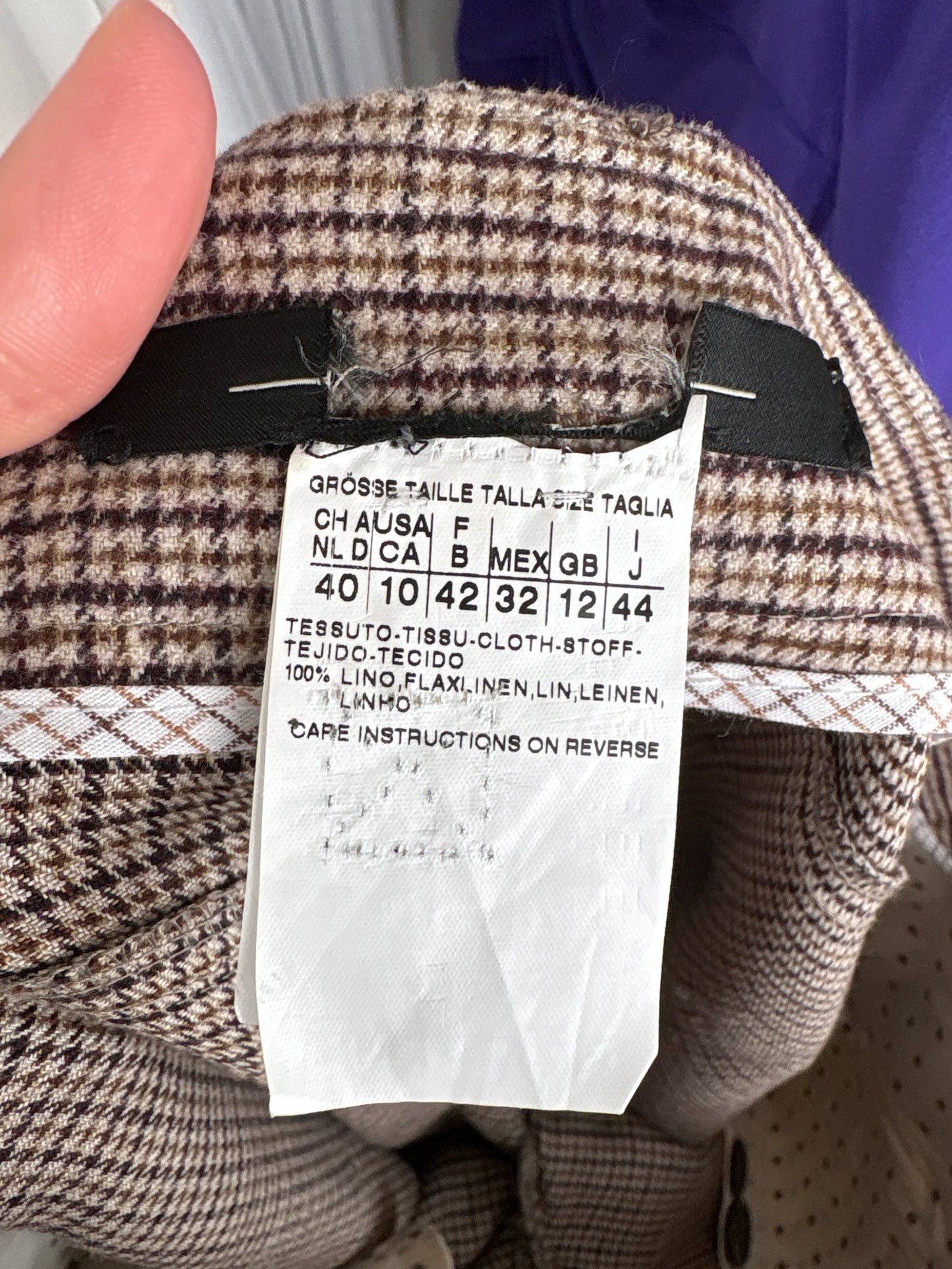 Pantaloni Max Mara bermuda tailored din stofă de lana extrafina în carouri