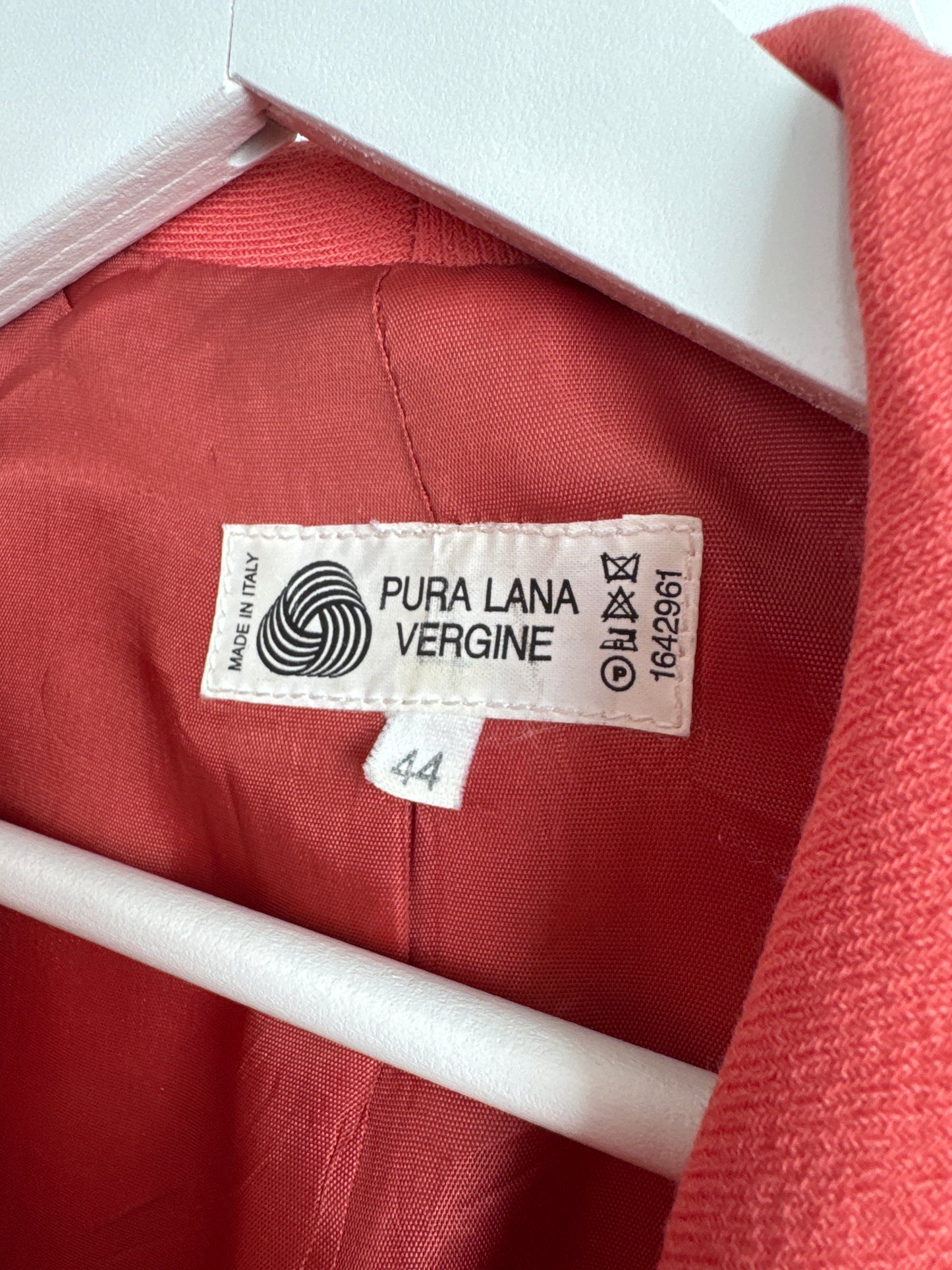 Deux piece vintage italian salmon Pink din lanita extrafina