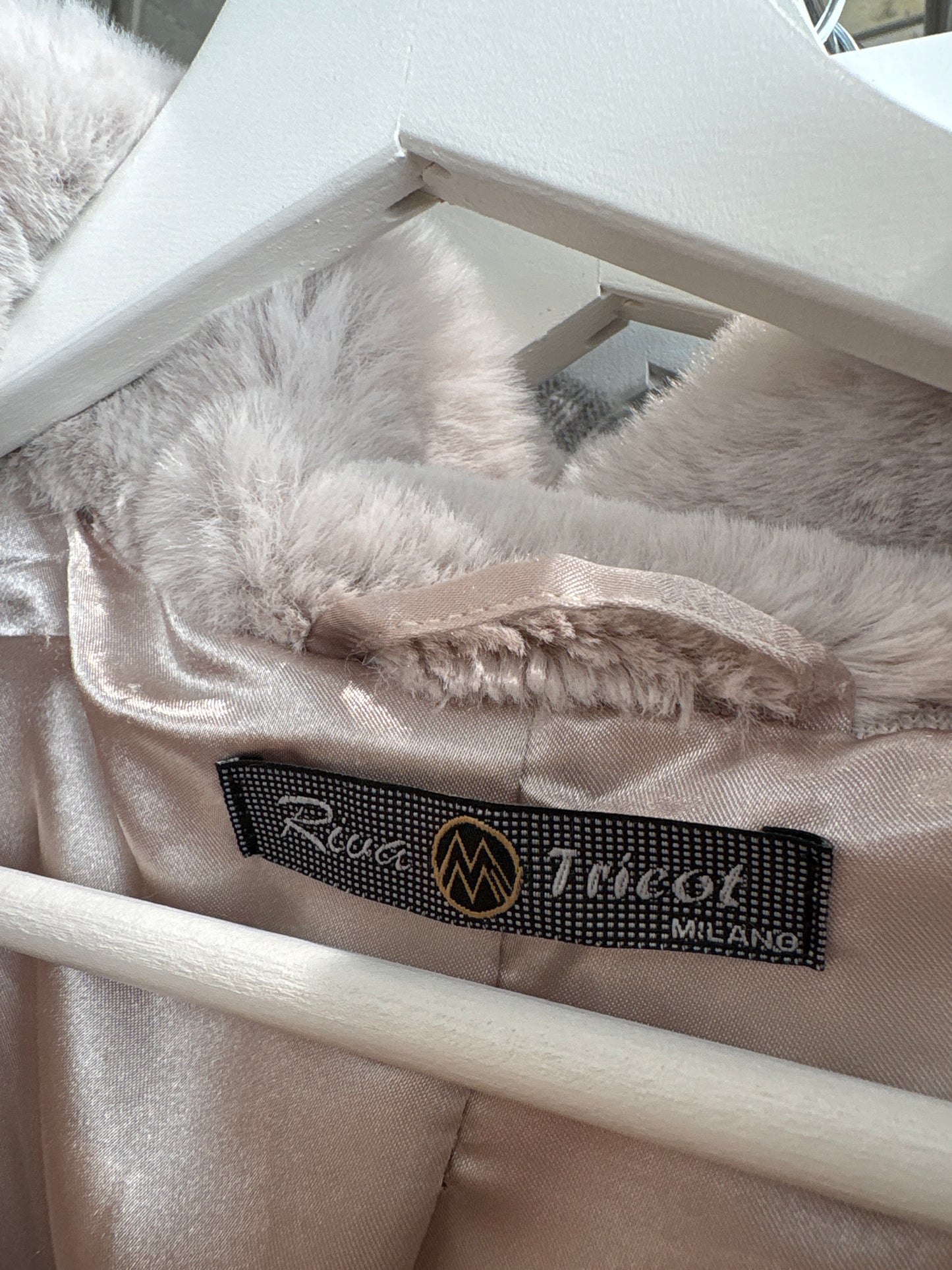 Blană eco silver gray italiană de la zi la seară