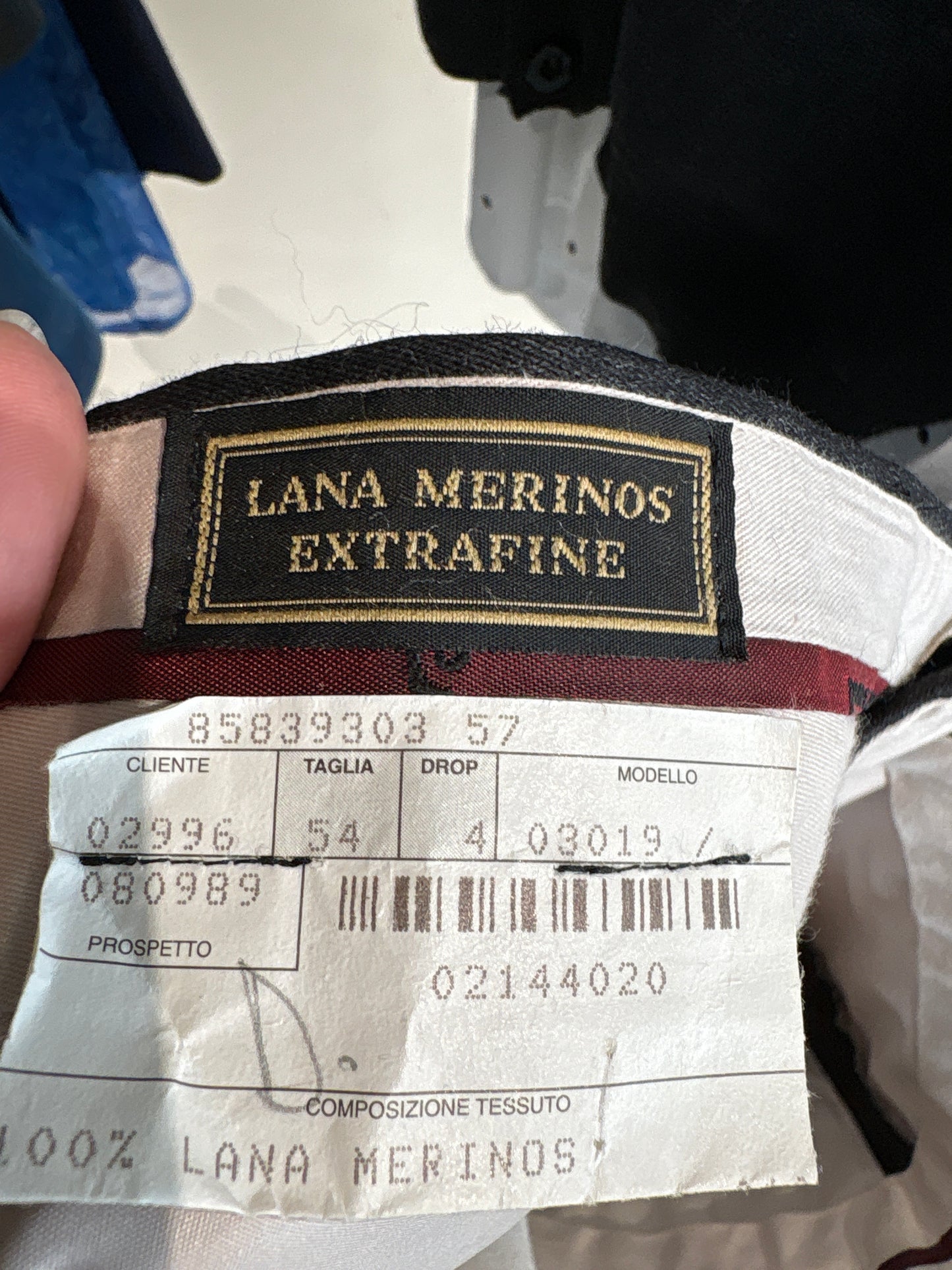 Pantaloni charcoal gray din stofă excepțională de lana merino extrafina