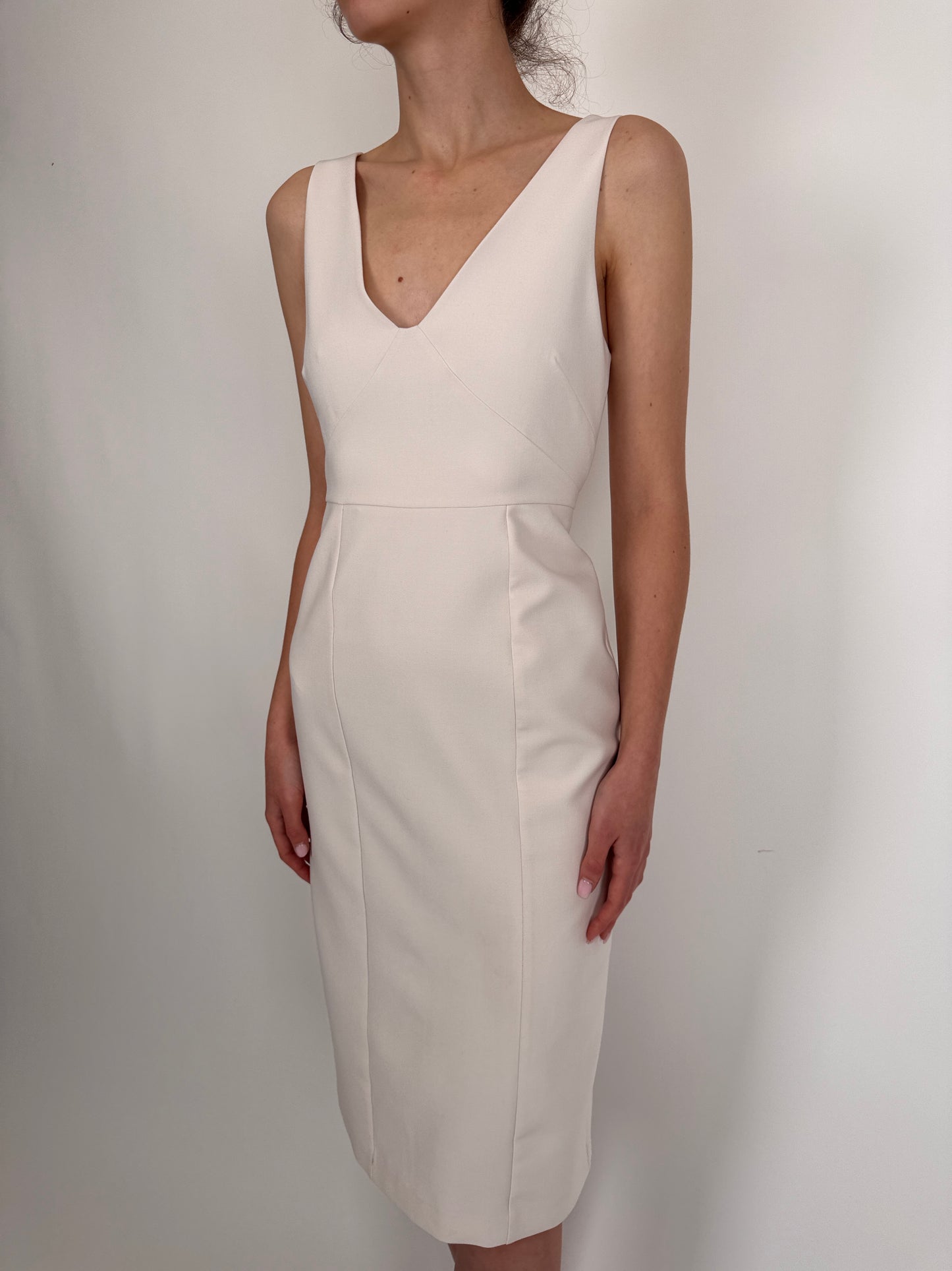 Rochie nouă luxury Ivy&Oak butter white cambrata