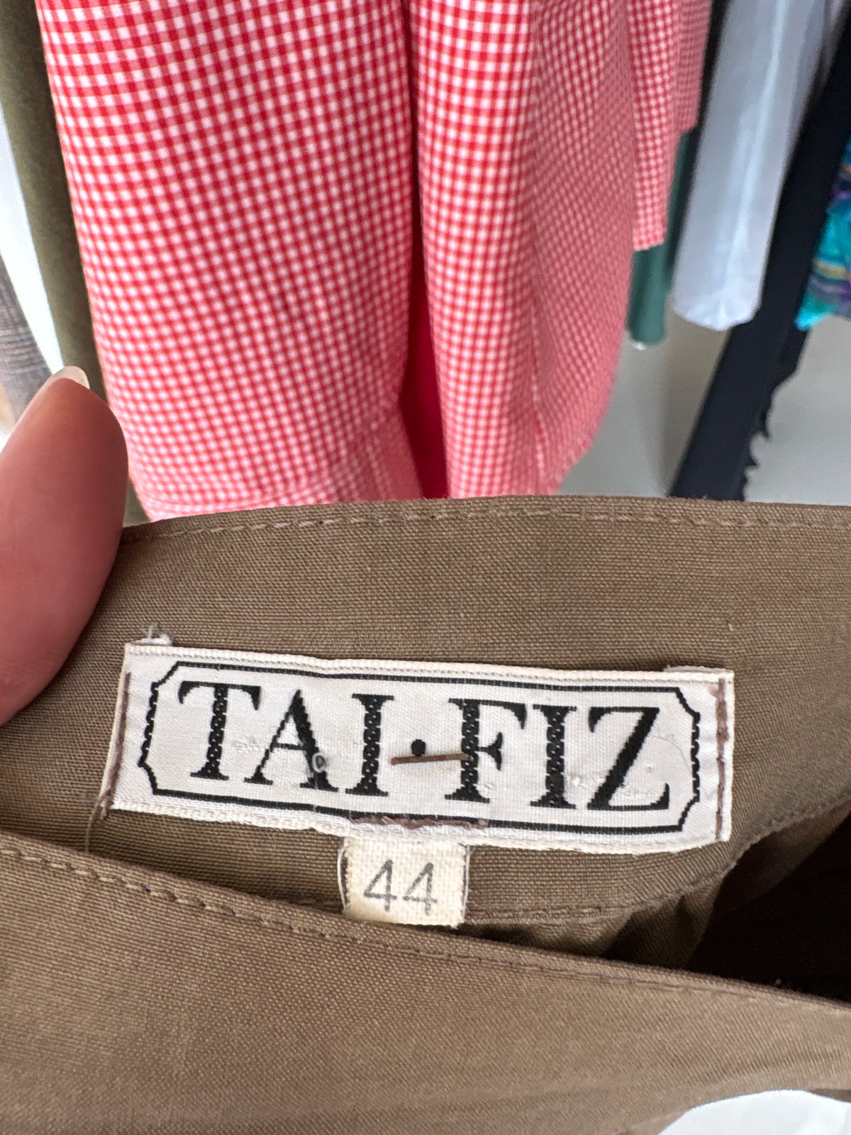 Fustă maxi taupe cu talie ultra marcată din bumbac gros