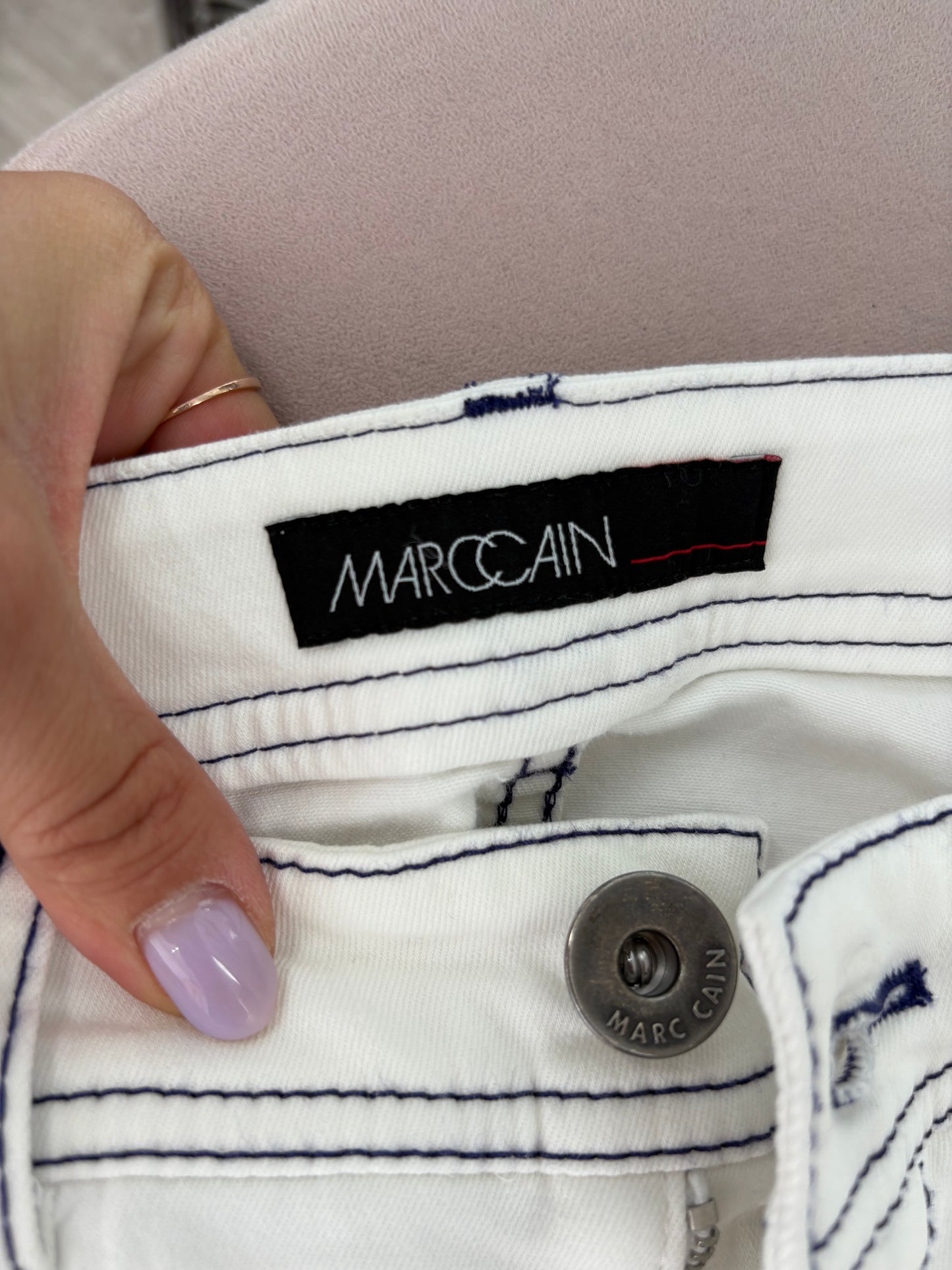 Jeans luxury Marc Cain modelator de vară cu influențe Navy