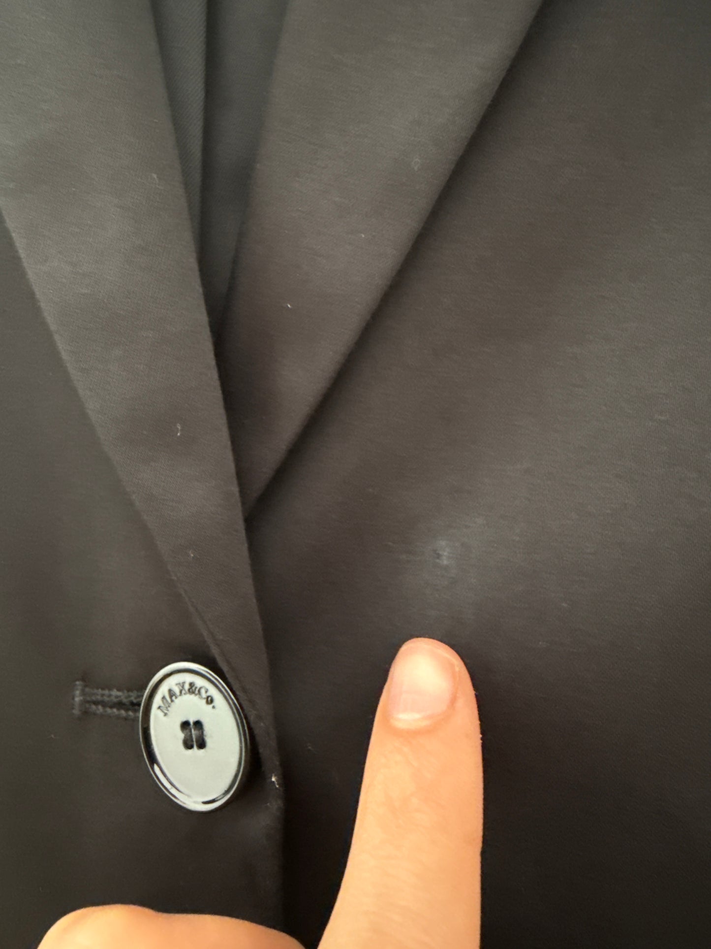 Sacou negru nou de vară cu etichetă Max&Co by Max Mara petite