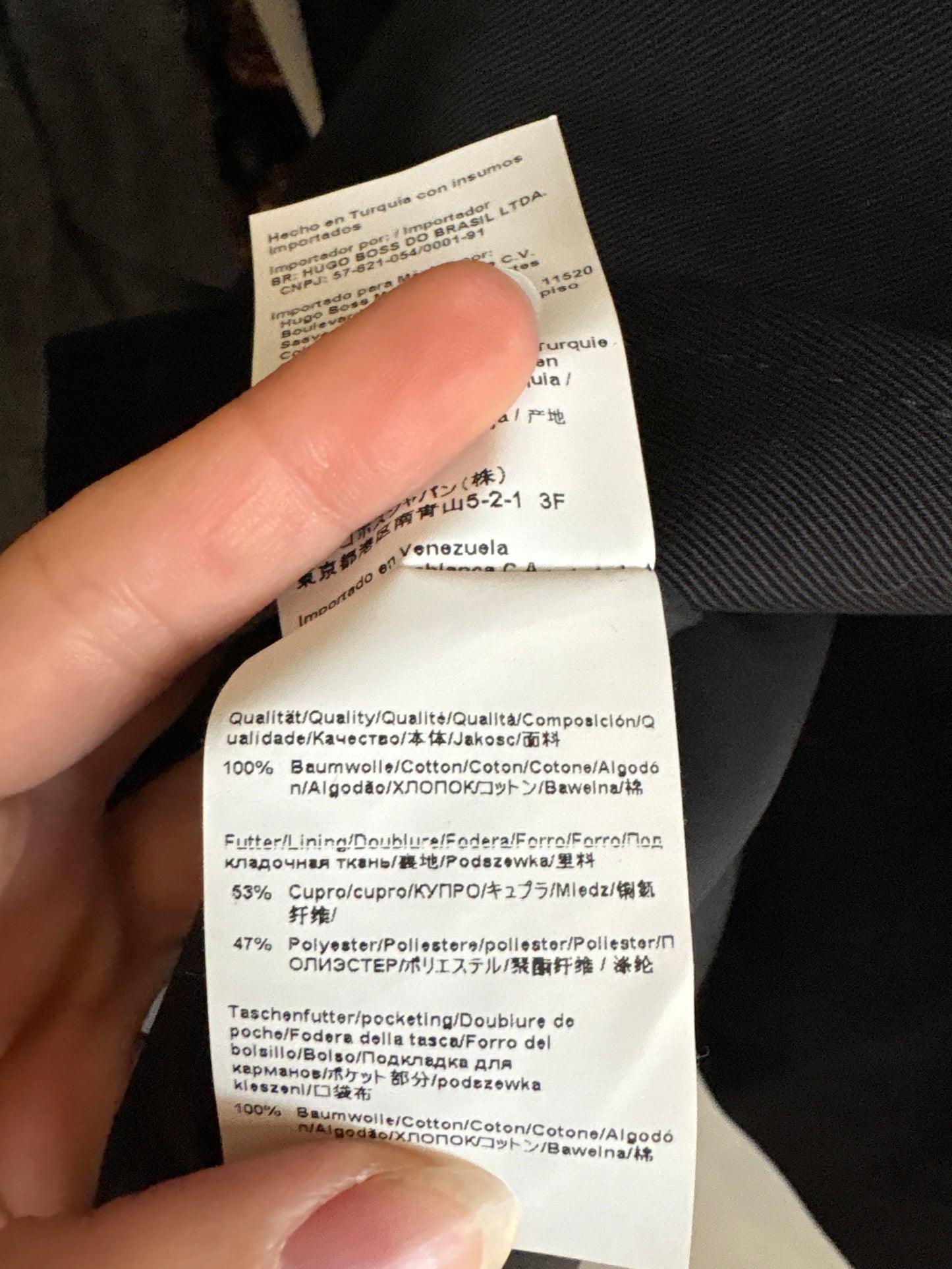 Fustă neagră Hugo Boss cu talie ultra înaltă marcată