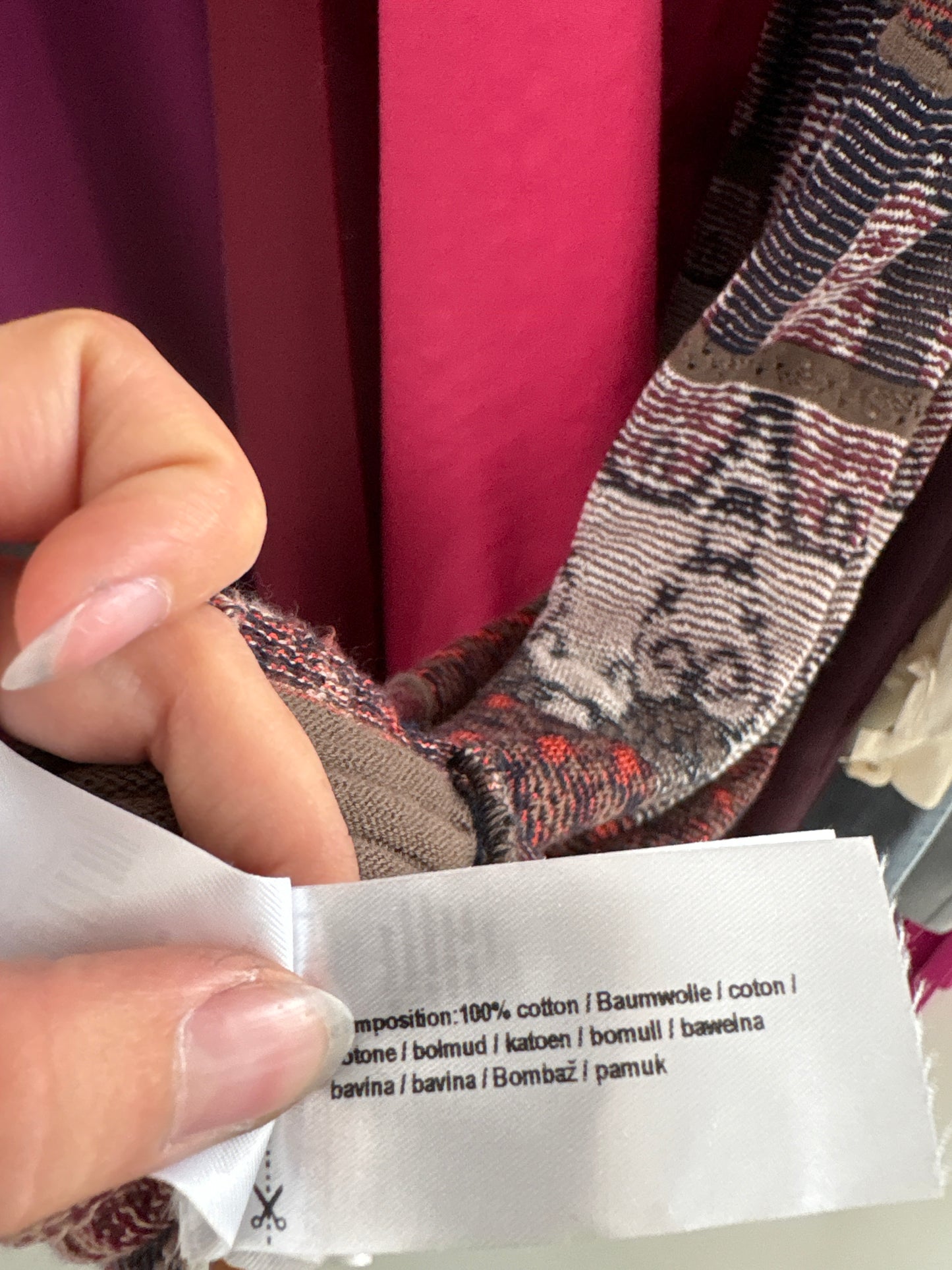 Fustă maxi din jerse excepțional în stil Misssoni și combinație superbă de culori