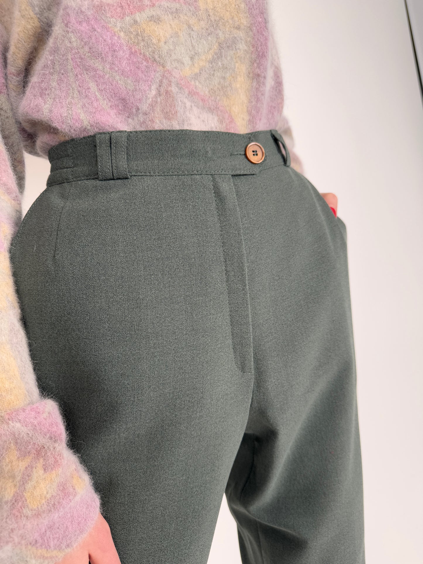 Costum vintage premium Delmod din lana extrafina strech