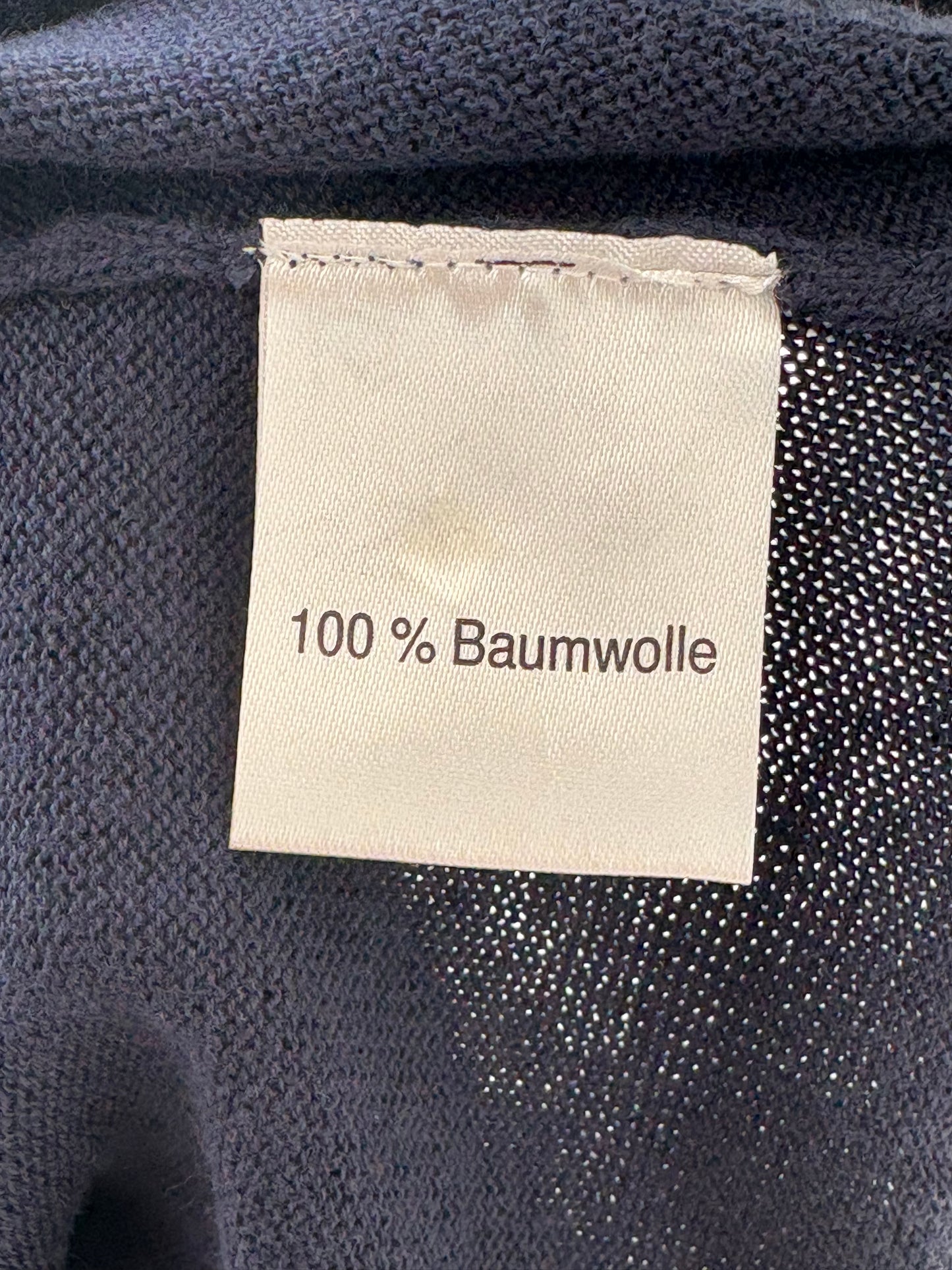 Puloveras în anchior Jeans blue din bumbac cu certificare Oeko-Tex® Standard 100