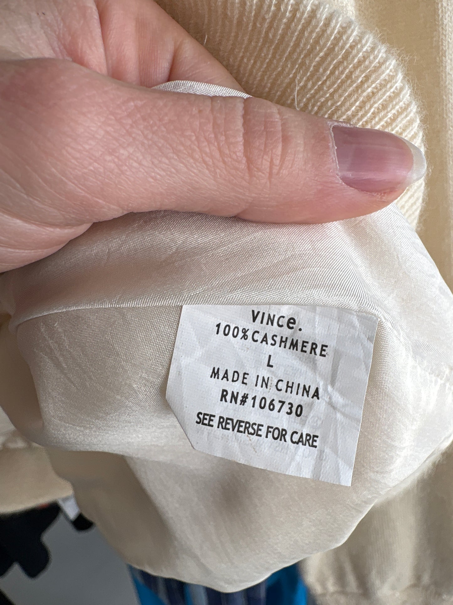 Jacheta luxury Vince din cașmir noua cu etichetă și aplicații manuale delicate perlate