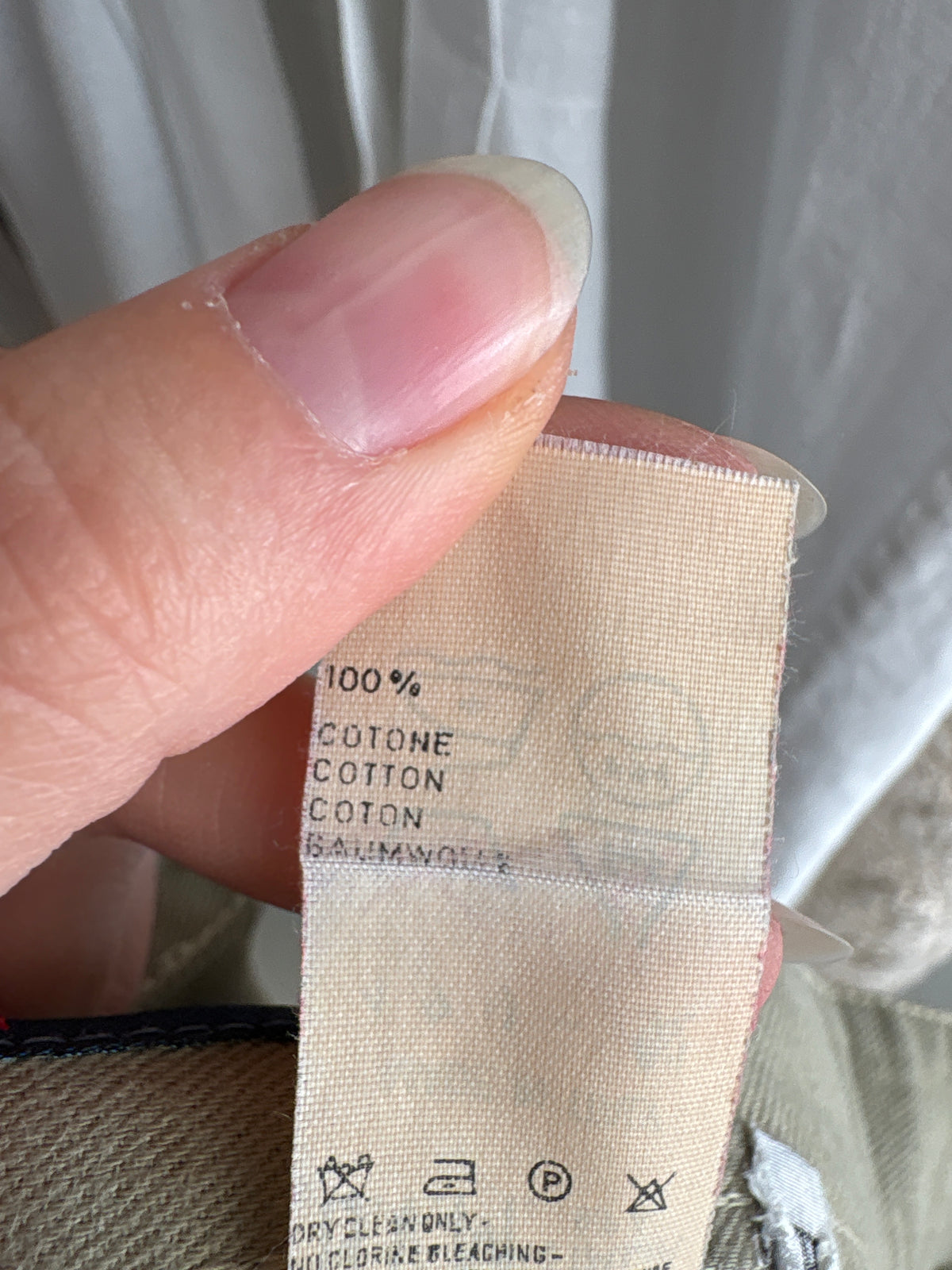 Fustă vintage de brand luxury Les Copains din jeans confort moale kaki