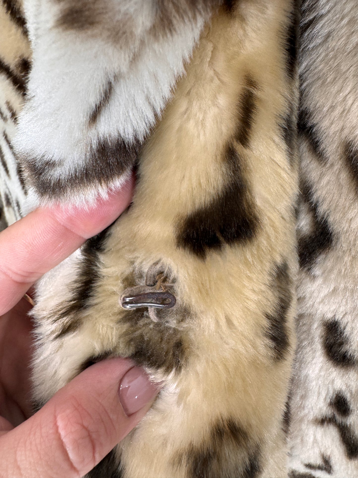 Teddy coat premium italian animal print în croi amplu