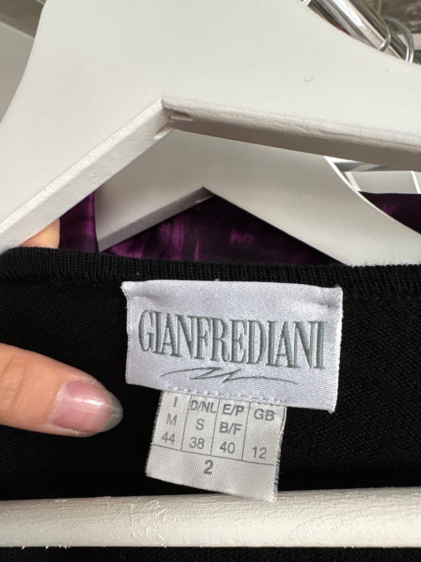 Cardigan negru clasic din mix de lana merino extafina