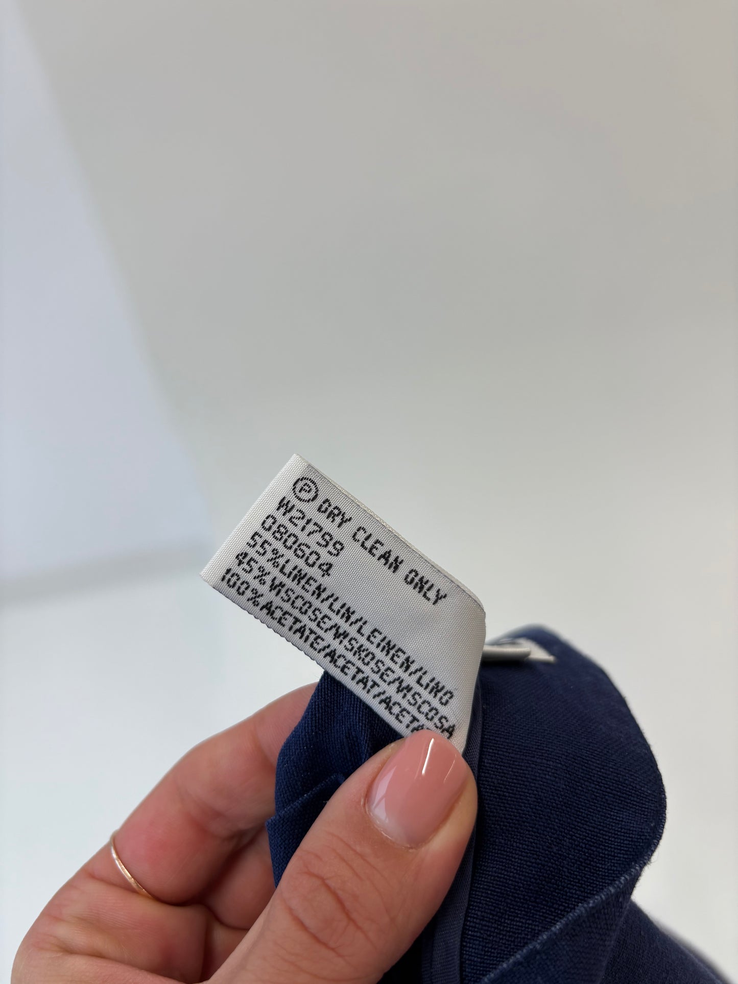 Pantaloni vintage din pânză cu ținuta și talie ultra înaltă