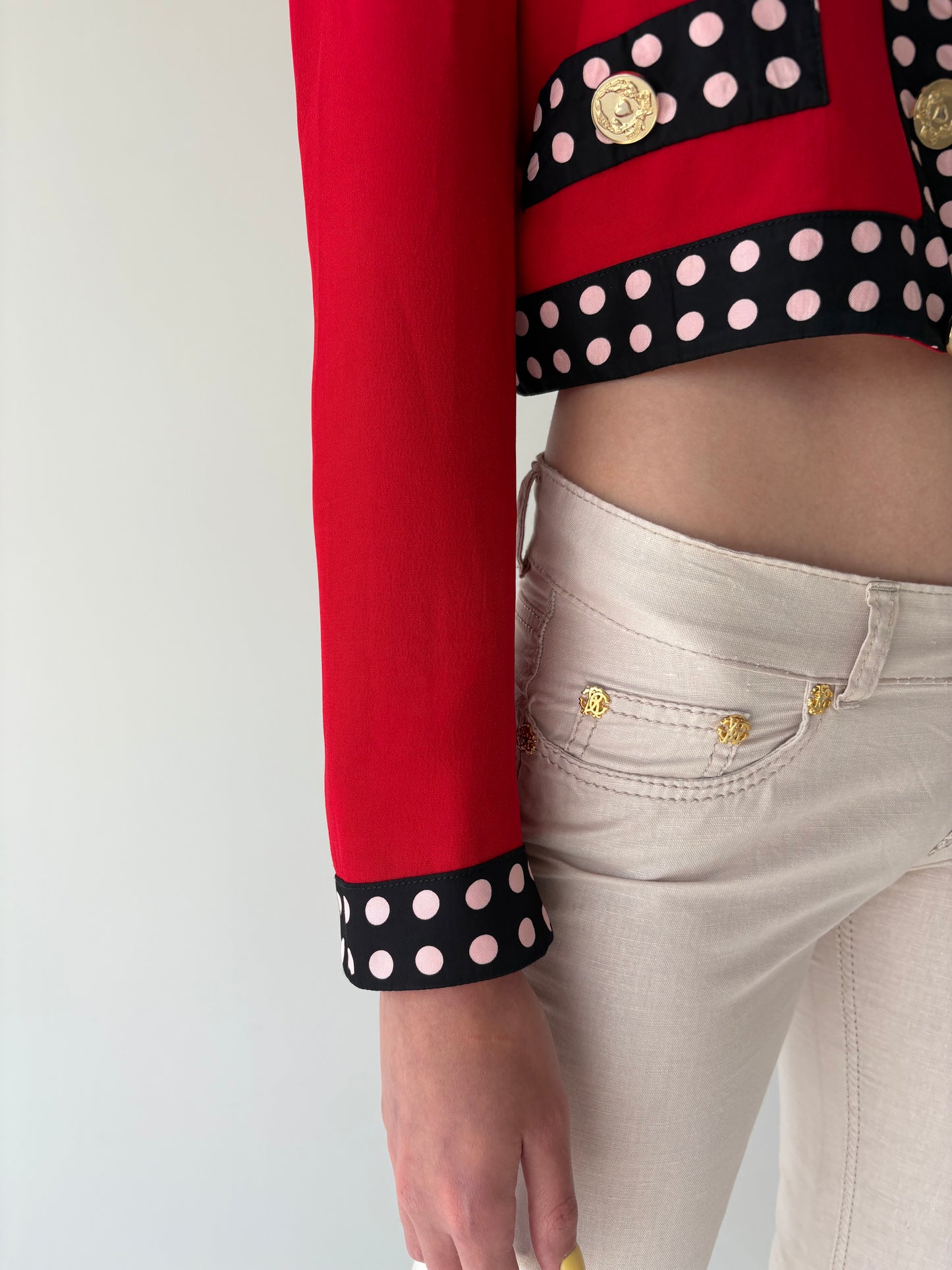 Sacou vintage Moschino in croi specific brandului
