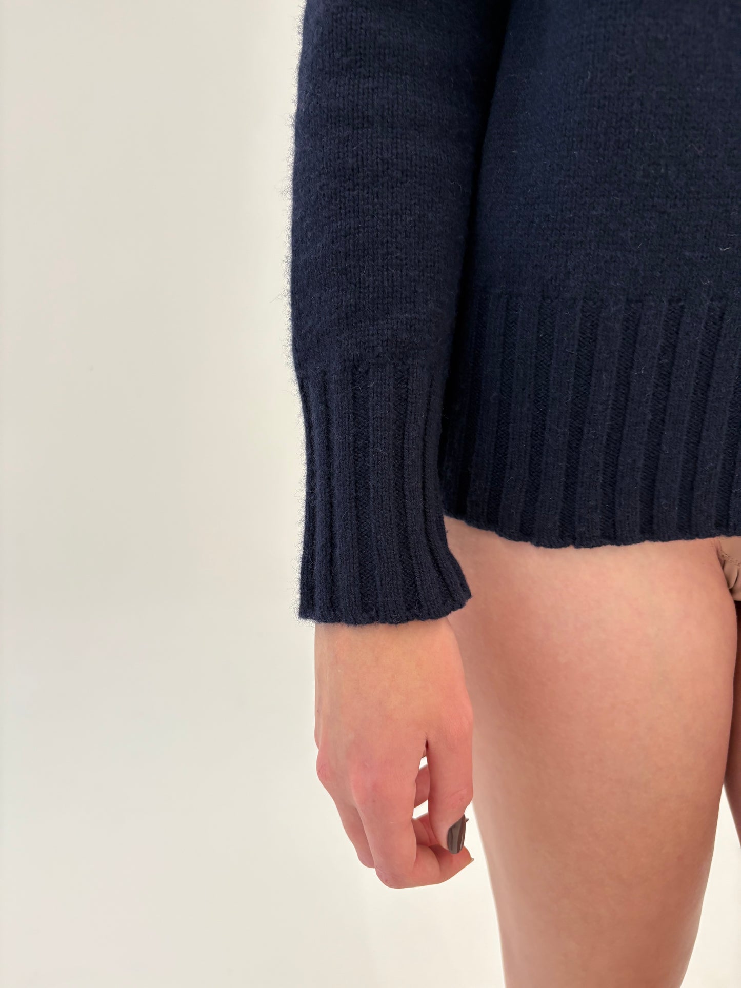 Cardigan excepțional Navy blue din cașmir multiply