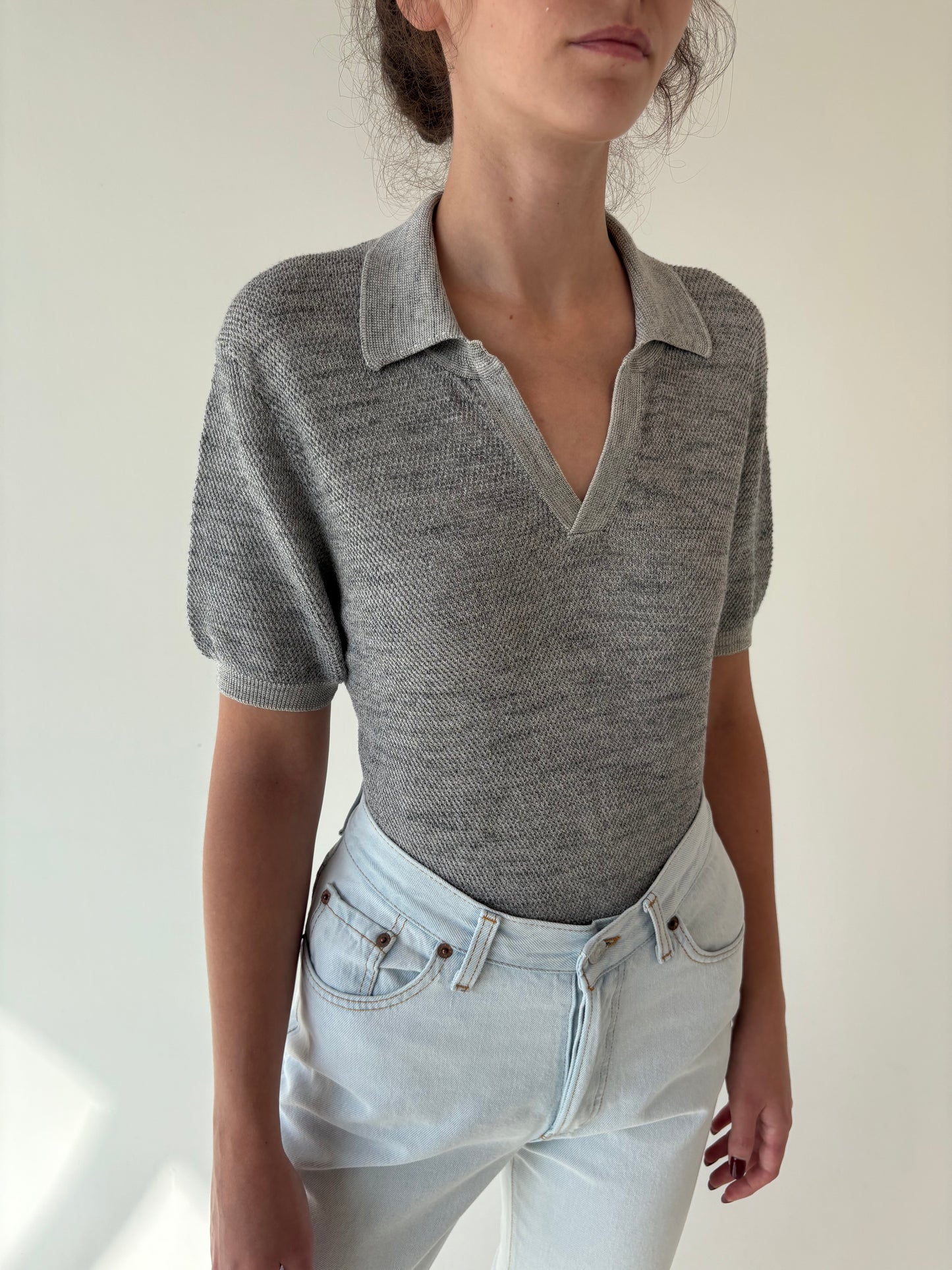 Top luxury polo Falconeri din jerse excepțional