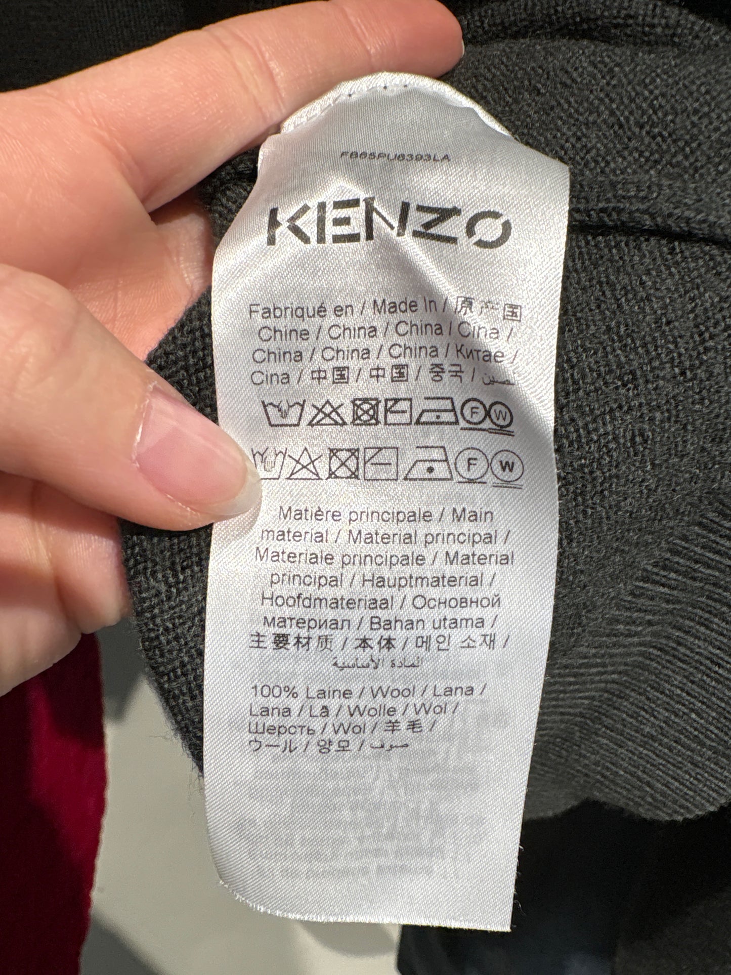 Pulover Kenzo din lana extrafina cu influențe casual