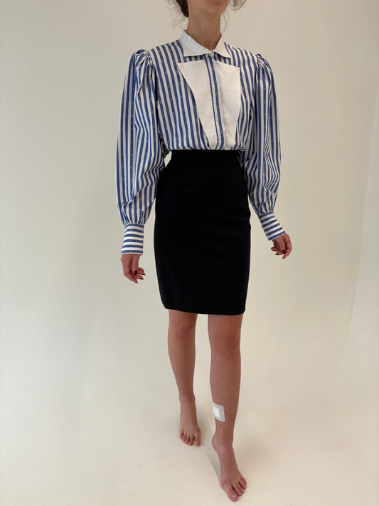 Fustă luxury Escada conică cu talie ultra înaltă din lana pura extrafina