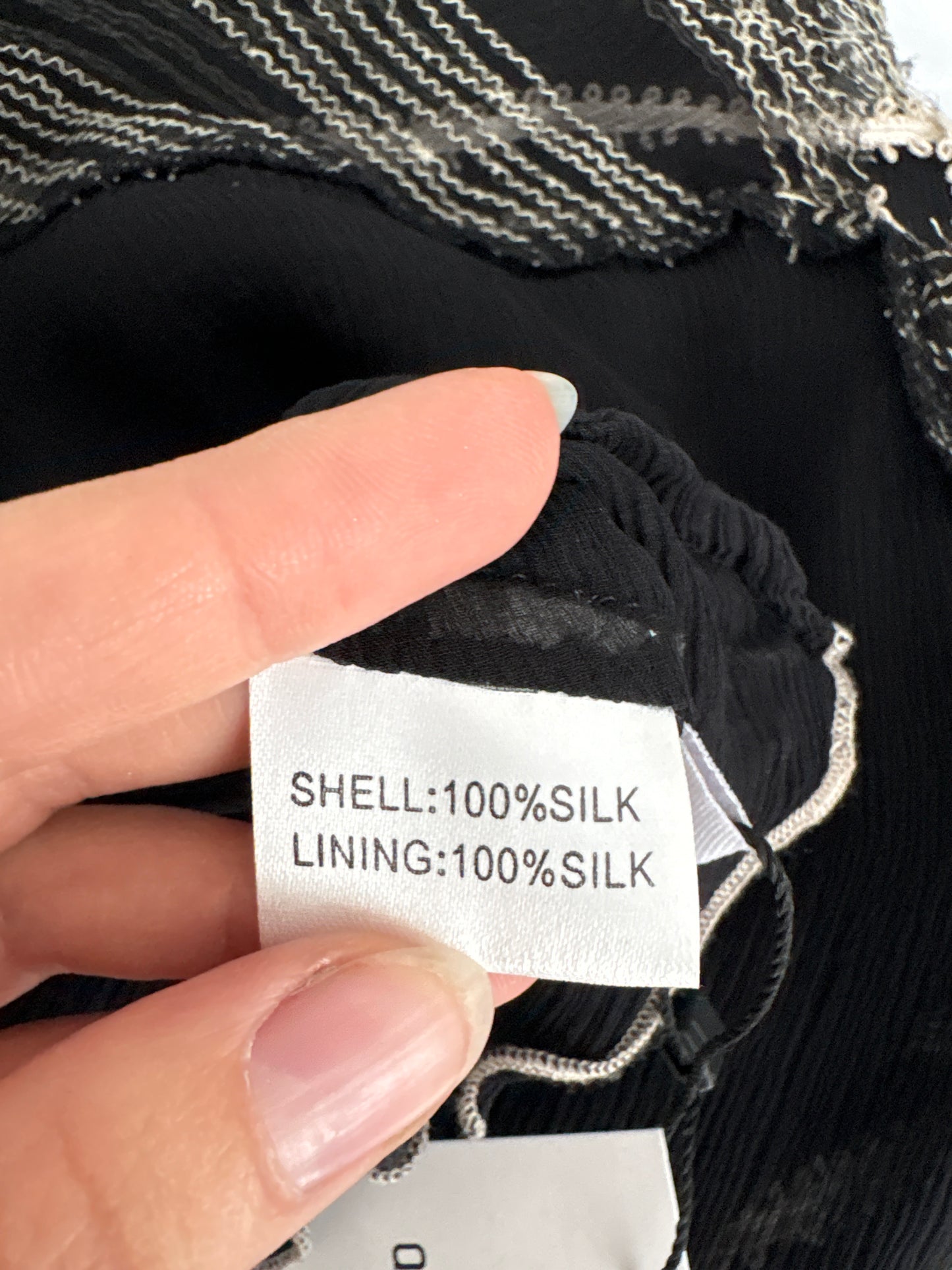 Top în bie stil furou din creppe de mătase naturală interior exterior de la zi la seară