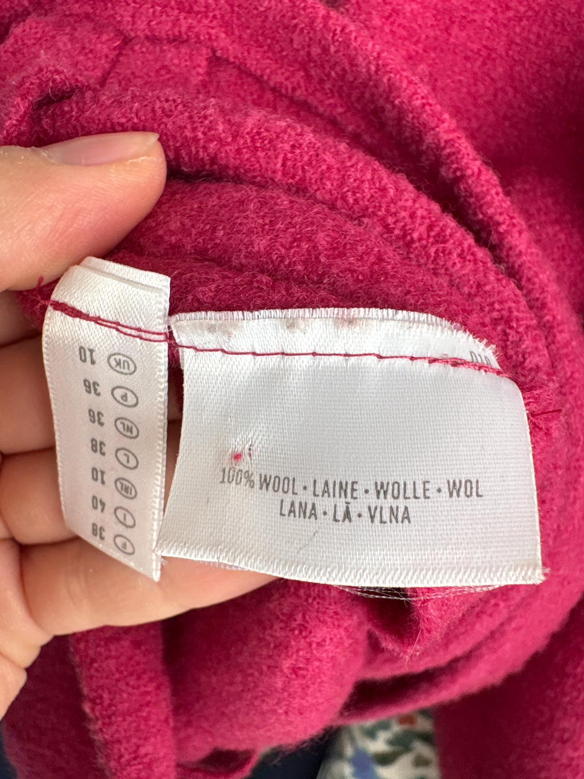 Jacheta În croi ușor boxy din boiled wool cu nasturi metalici argintii nouă