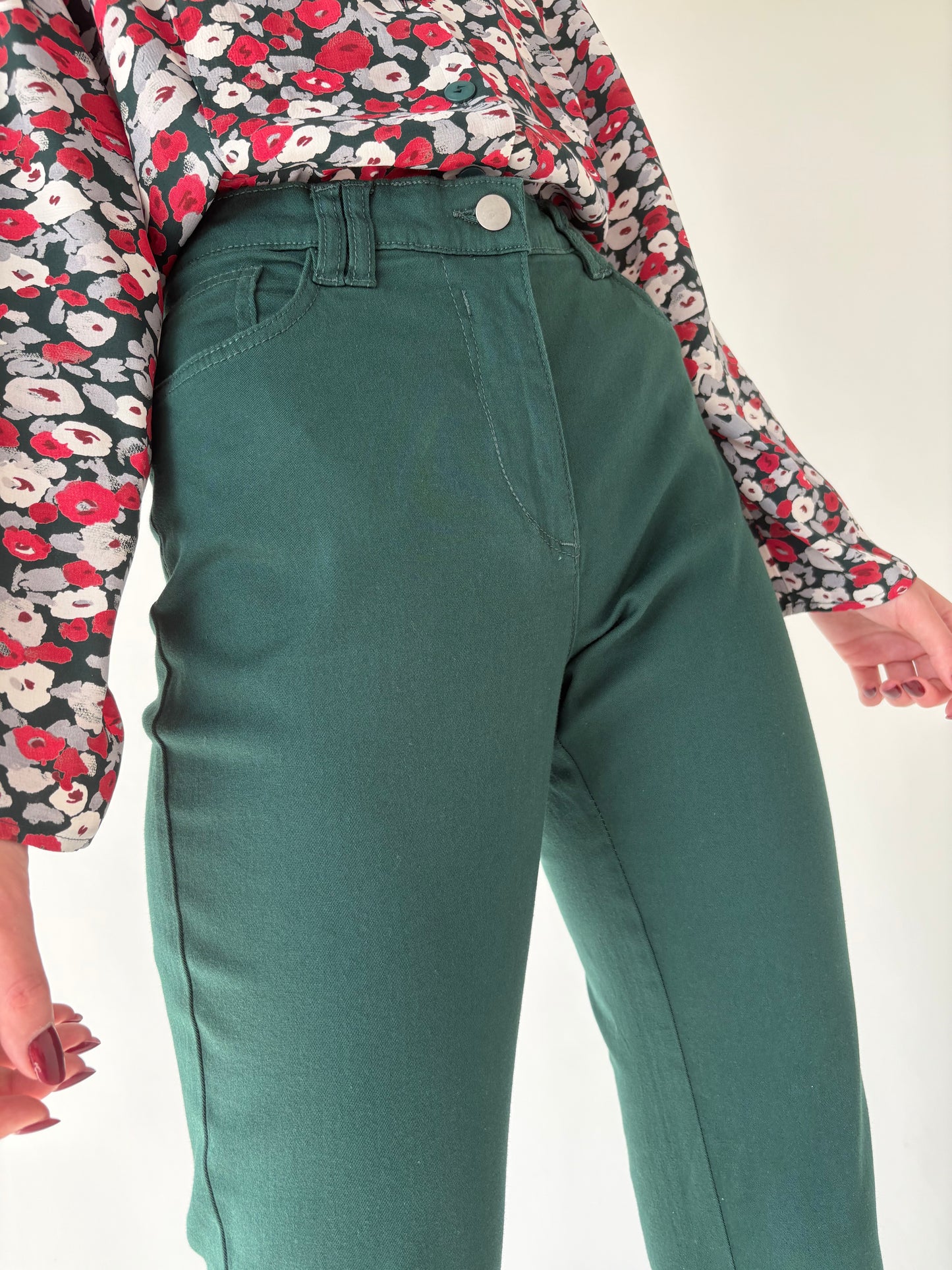 Jeans confort modelatori forest green