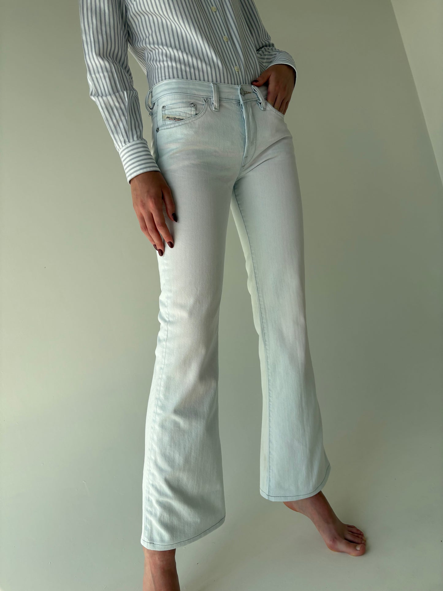 Jeans vinatge luxury Diesel evazați light wash