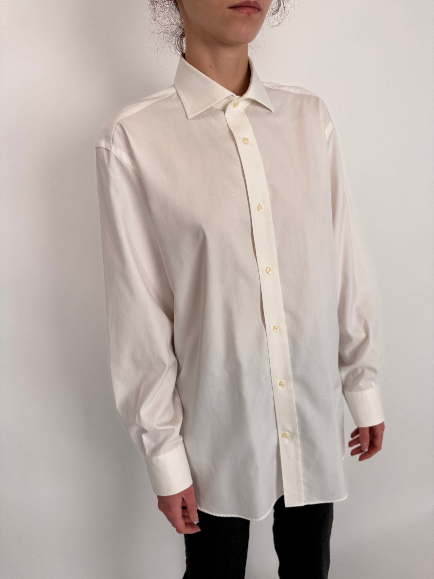 Cămașa premium italiană din poplin de bumbac