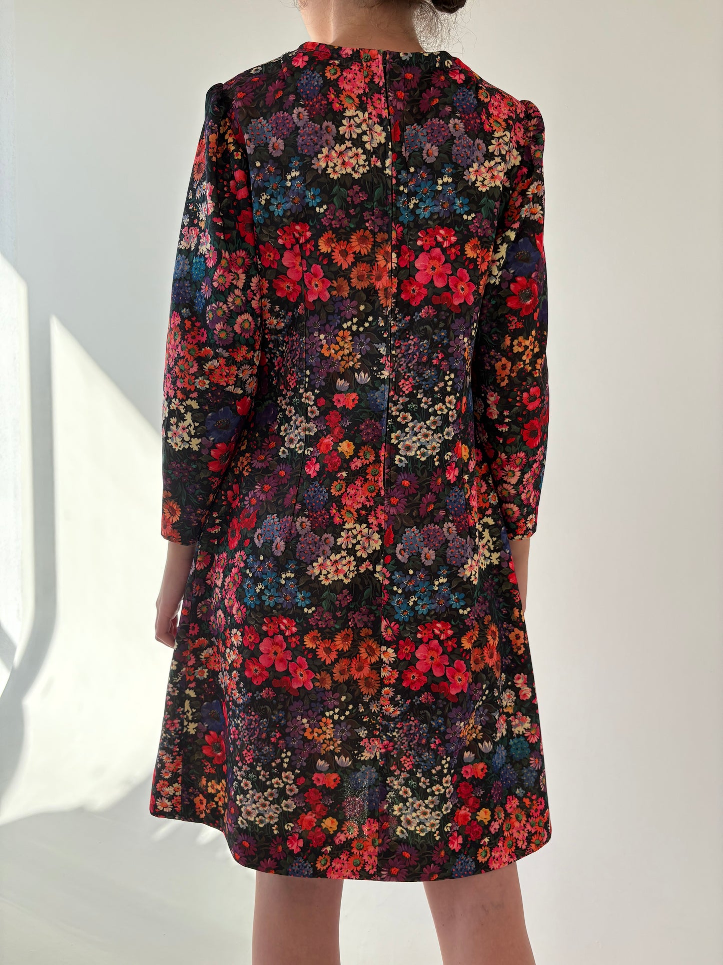Rochie Old vintage cu print floral superb late 70s