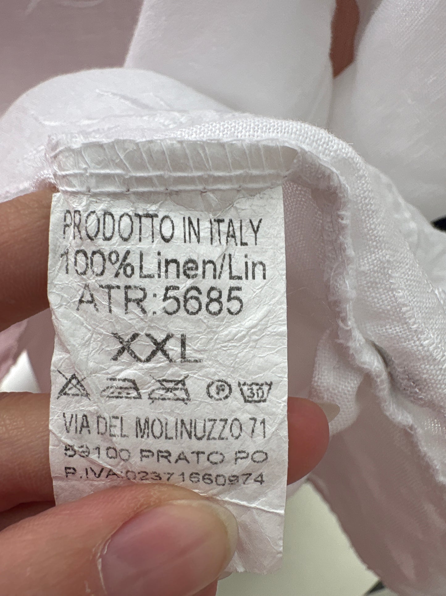 Top italian din in texturat cu print organic și mânecă ușor reglabilă
